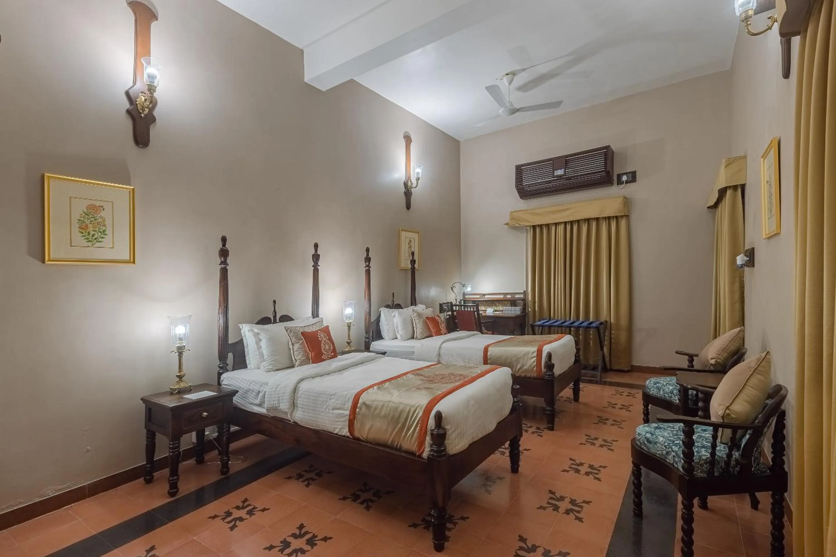 Photo of the whole room, Bed in Tree of Life Darbargadh Dared