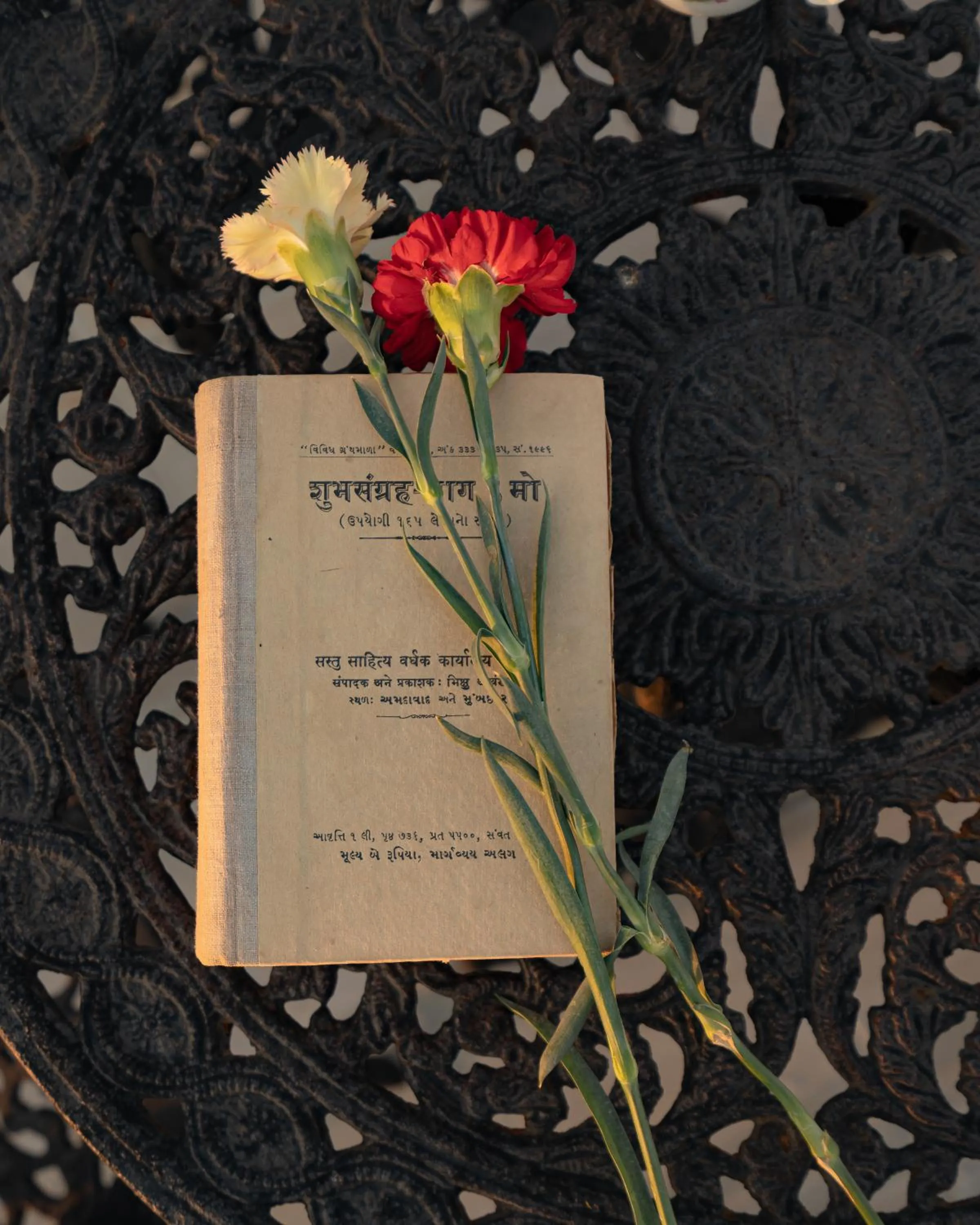 Decorative detail in Tree of Life Darbargadh Dared