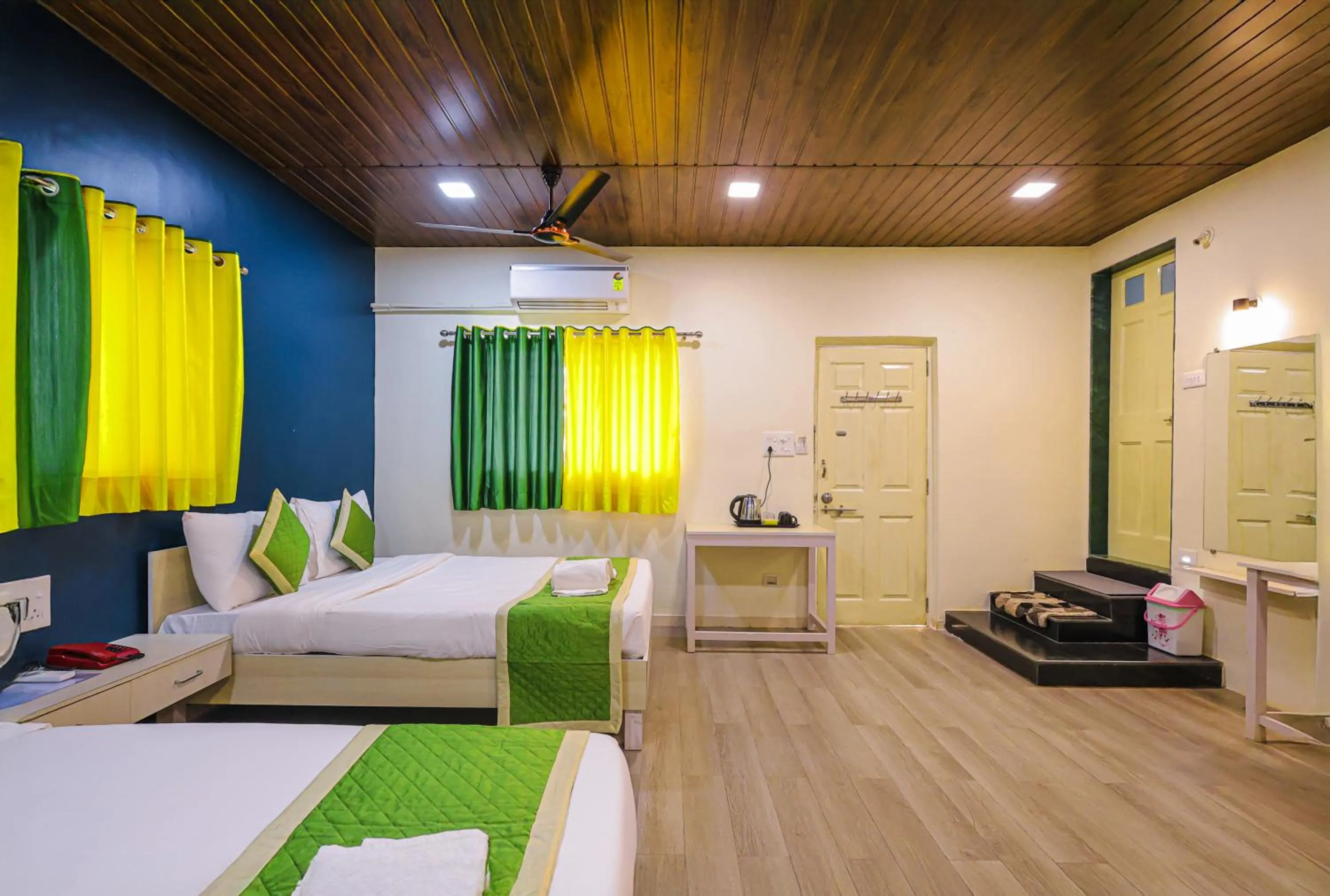 Bed in Kokanwadi Resort