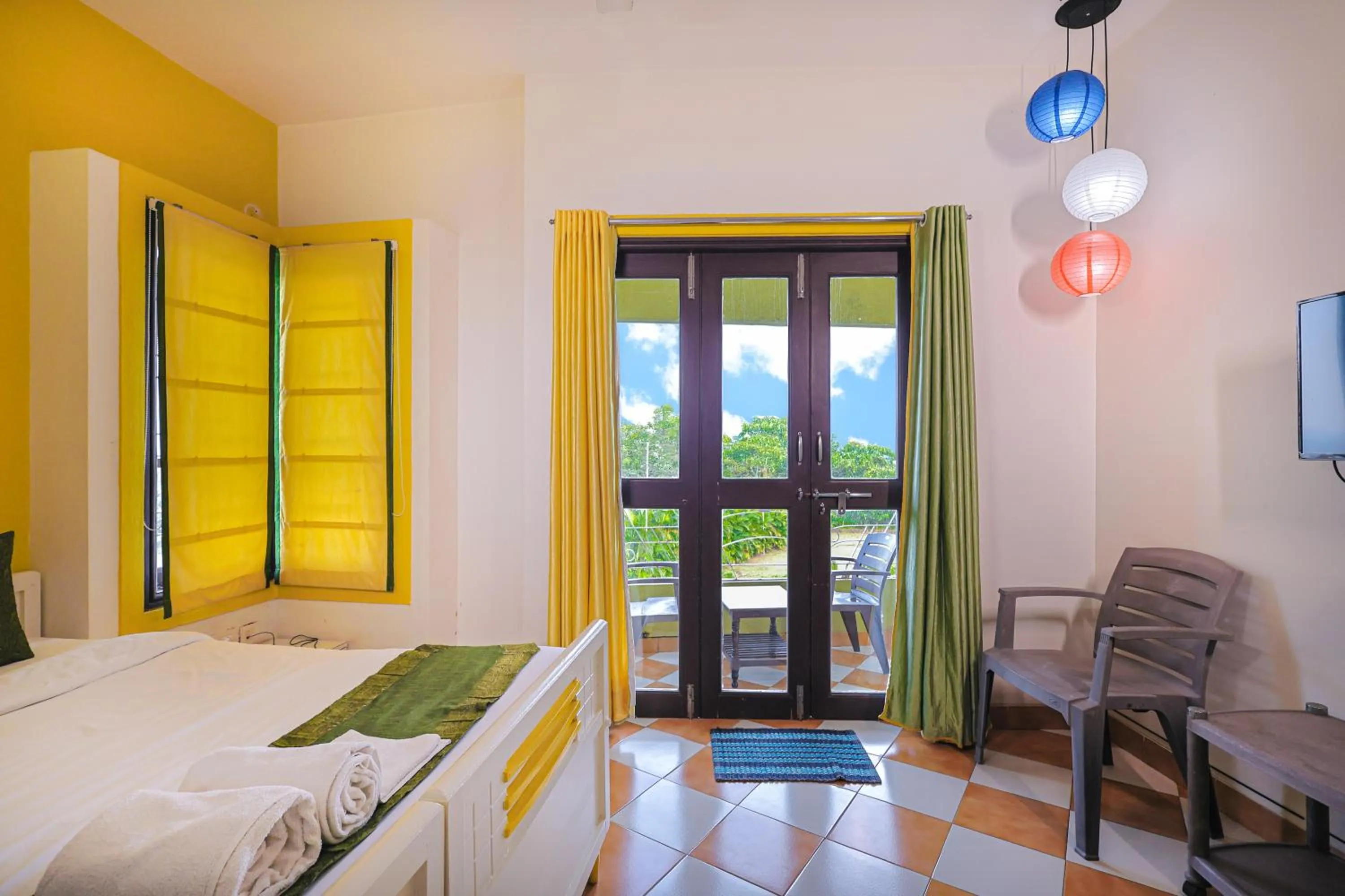 Bed in Kokanwadi Resort