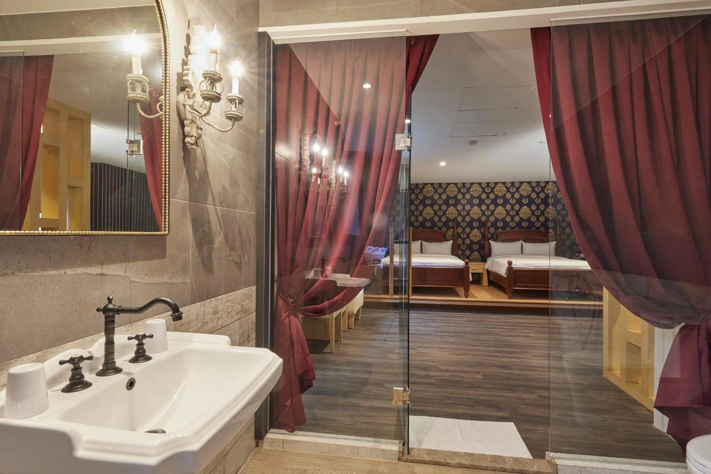 Bathroom in Kyokusui Hotspring Hotel