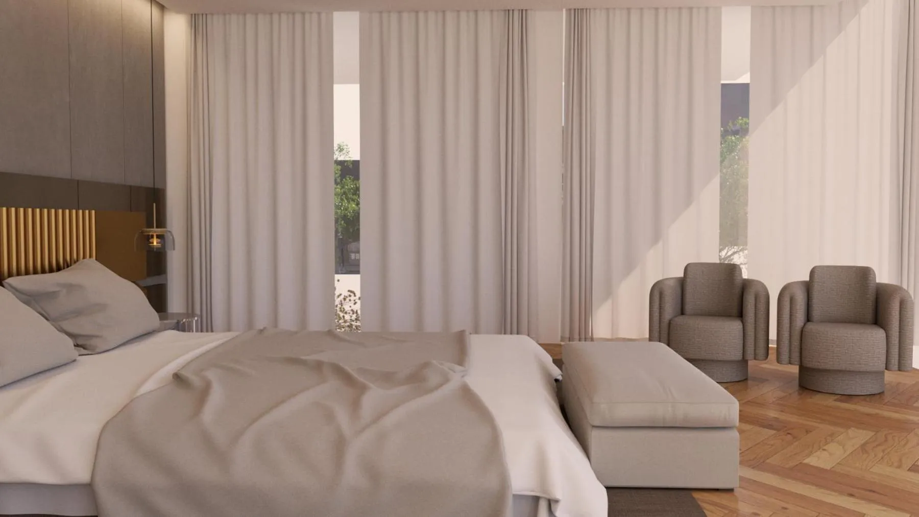 Bed in Hotel Villa del Bosco