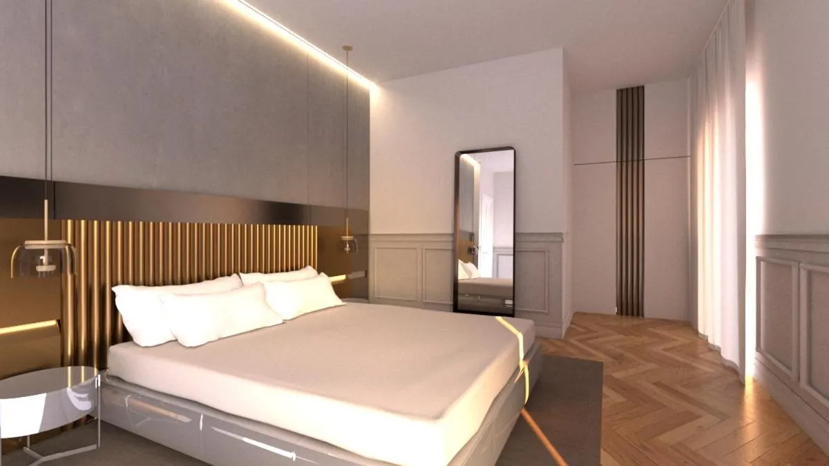 Bed in Hotel Villa del Bosco