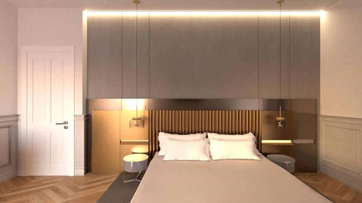 Bed in Hotel Villa del Bosco