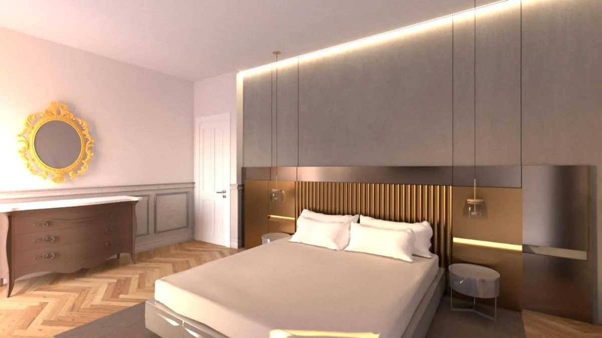 Bed in Hotel Villa del Bosco