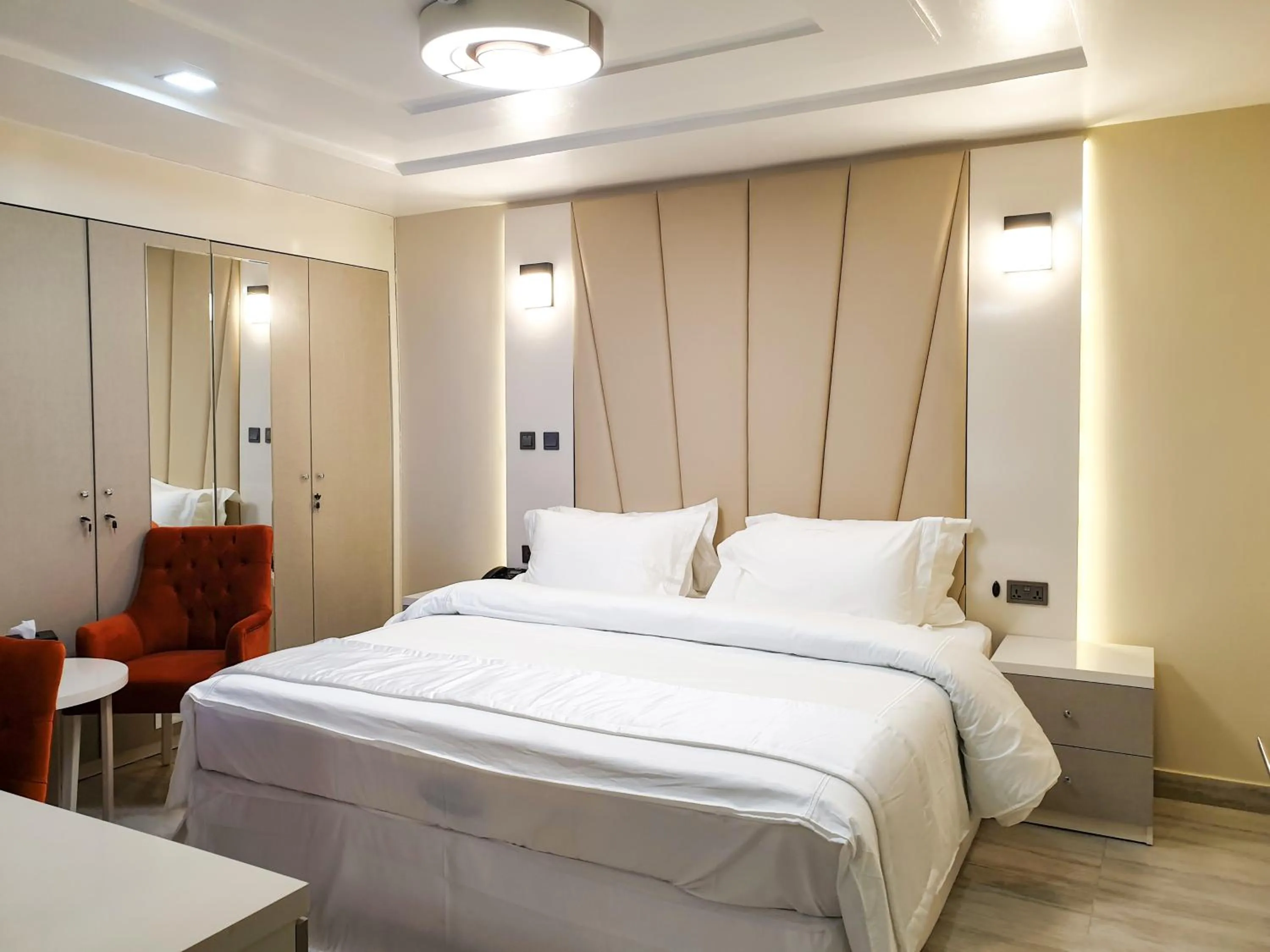 Bed in Musada Luxury Hotels and Suites