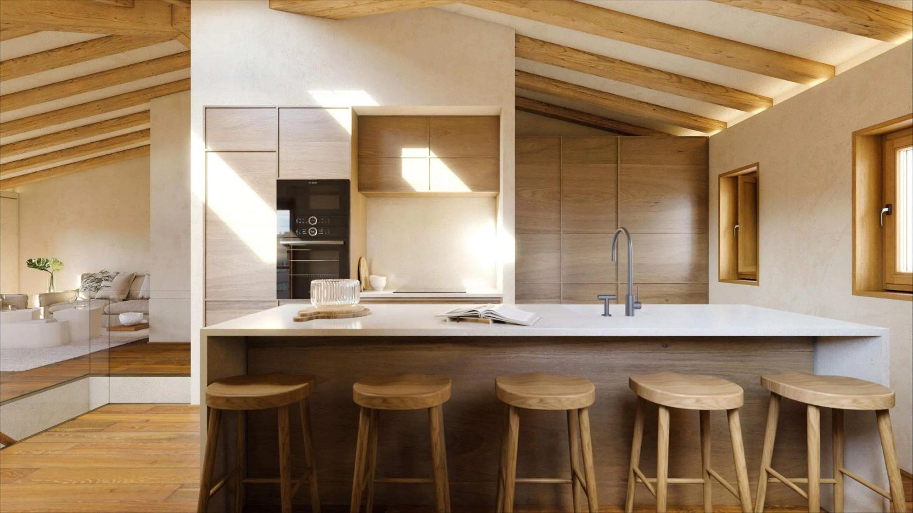 kitchen in La Gallega by Upper Luxury Housing