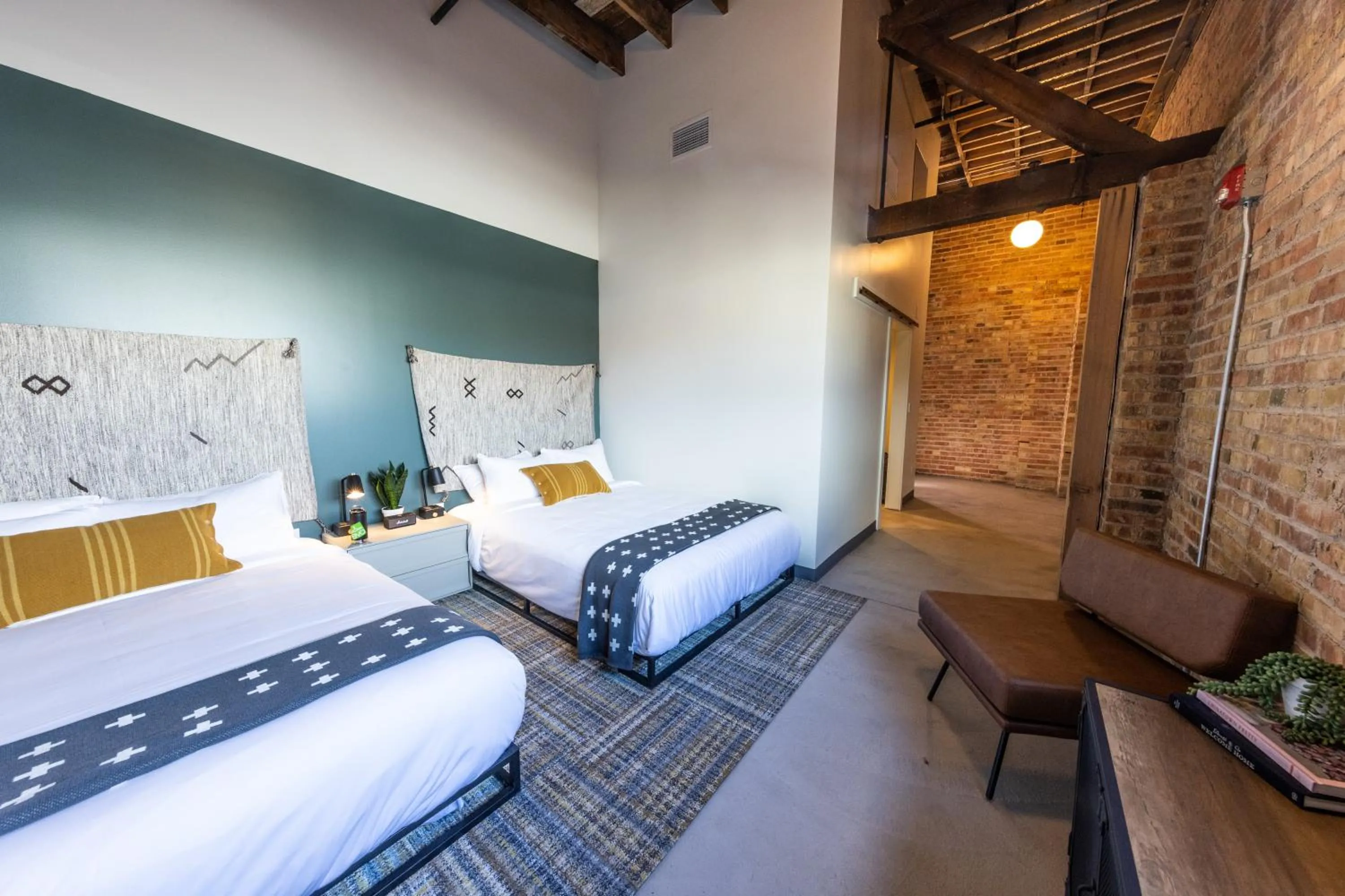 Bed in evo Hotel Salt Lake City