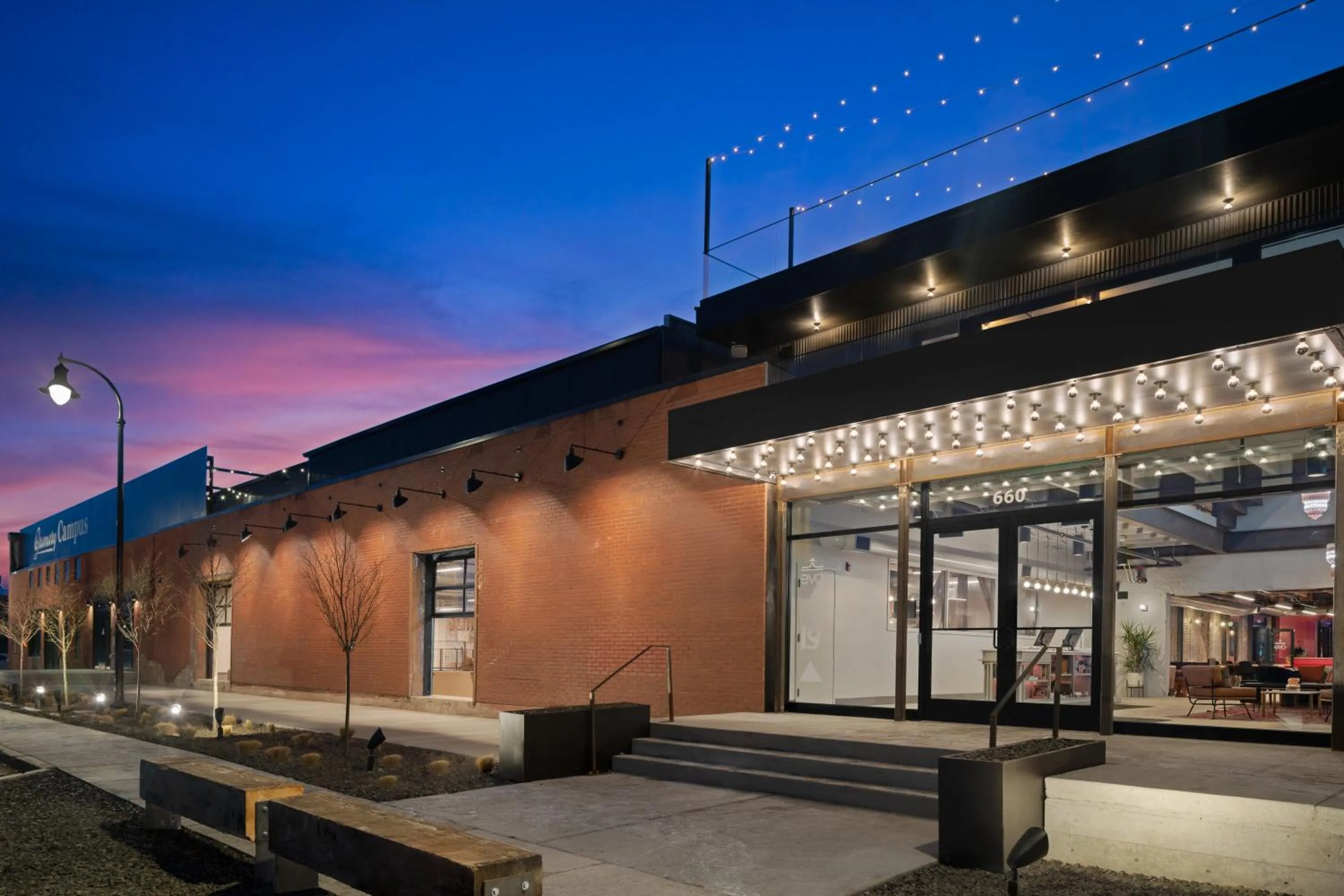 Property building in evo Hotel Salt Lake City