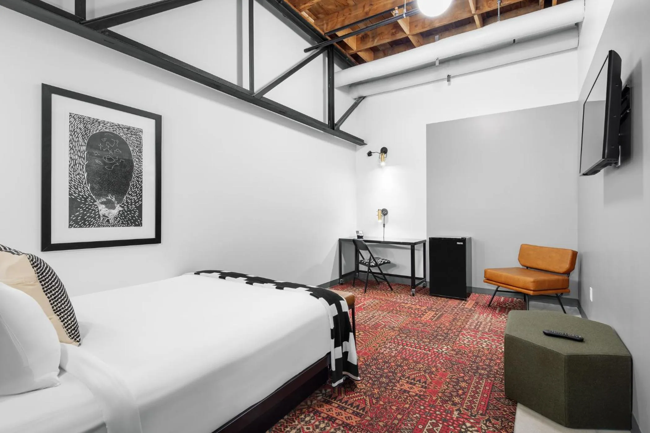 Bed in evo Hotel Salt Lake City