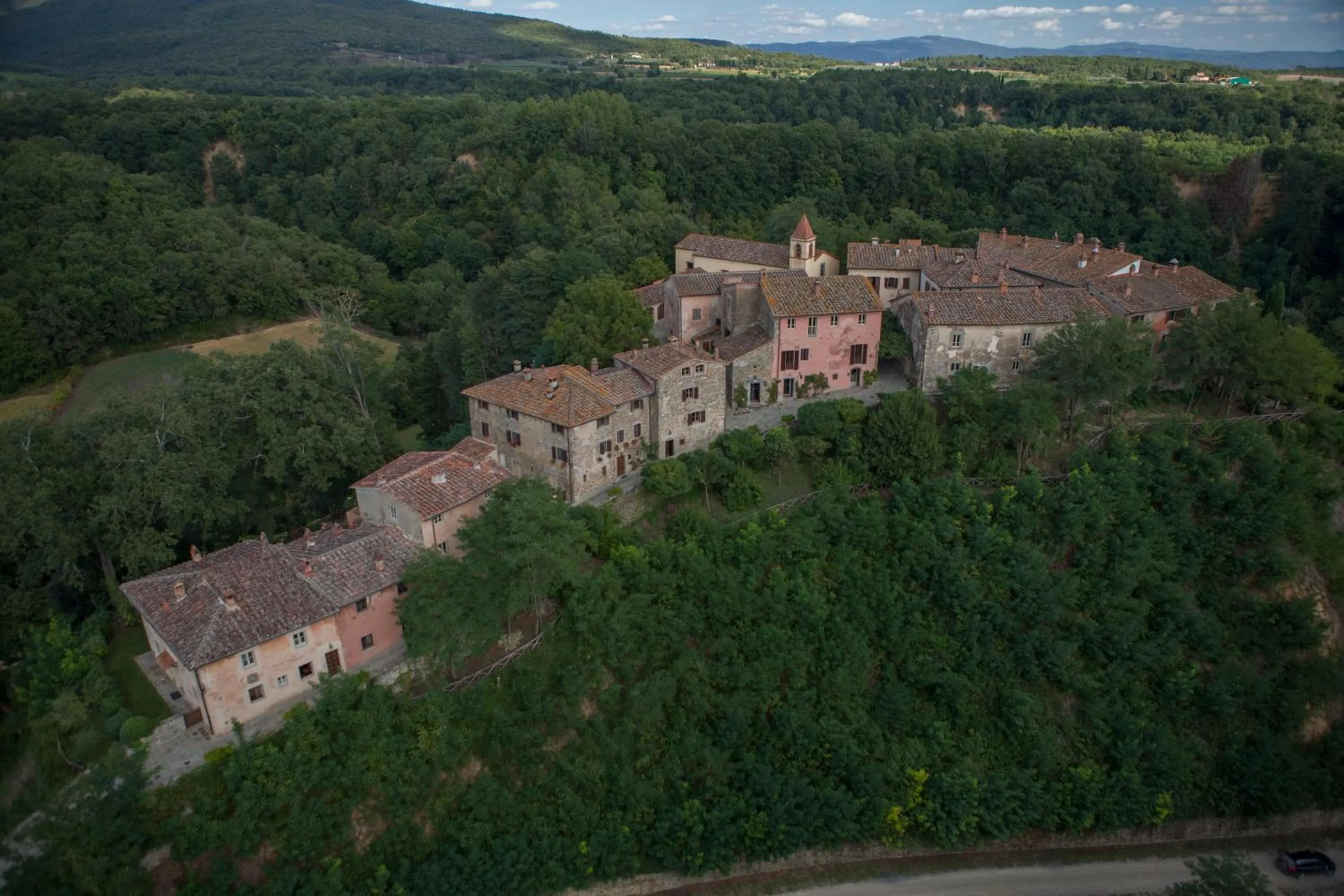 Bird's eye view in Il Borro Relais & Châteaux