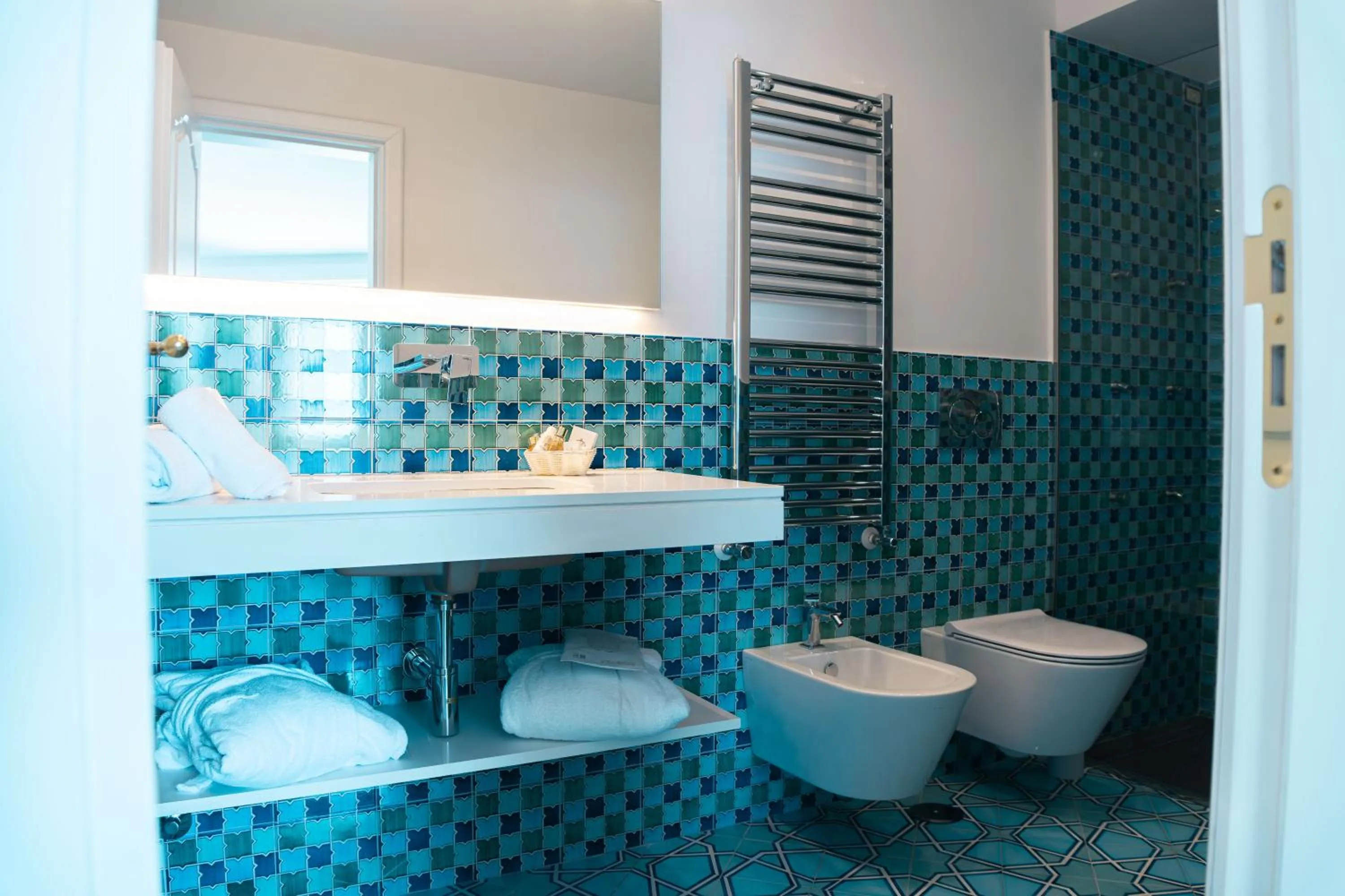 Toilet in Hotel Conca d'Oro