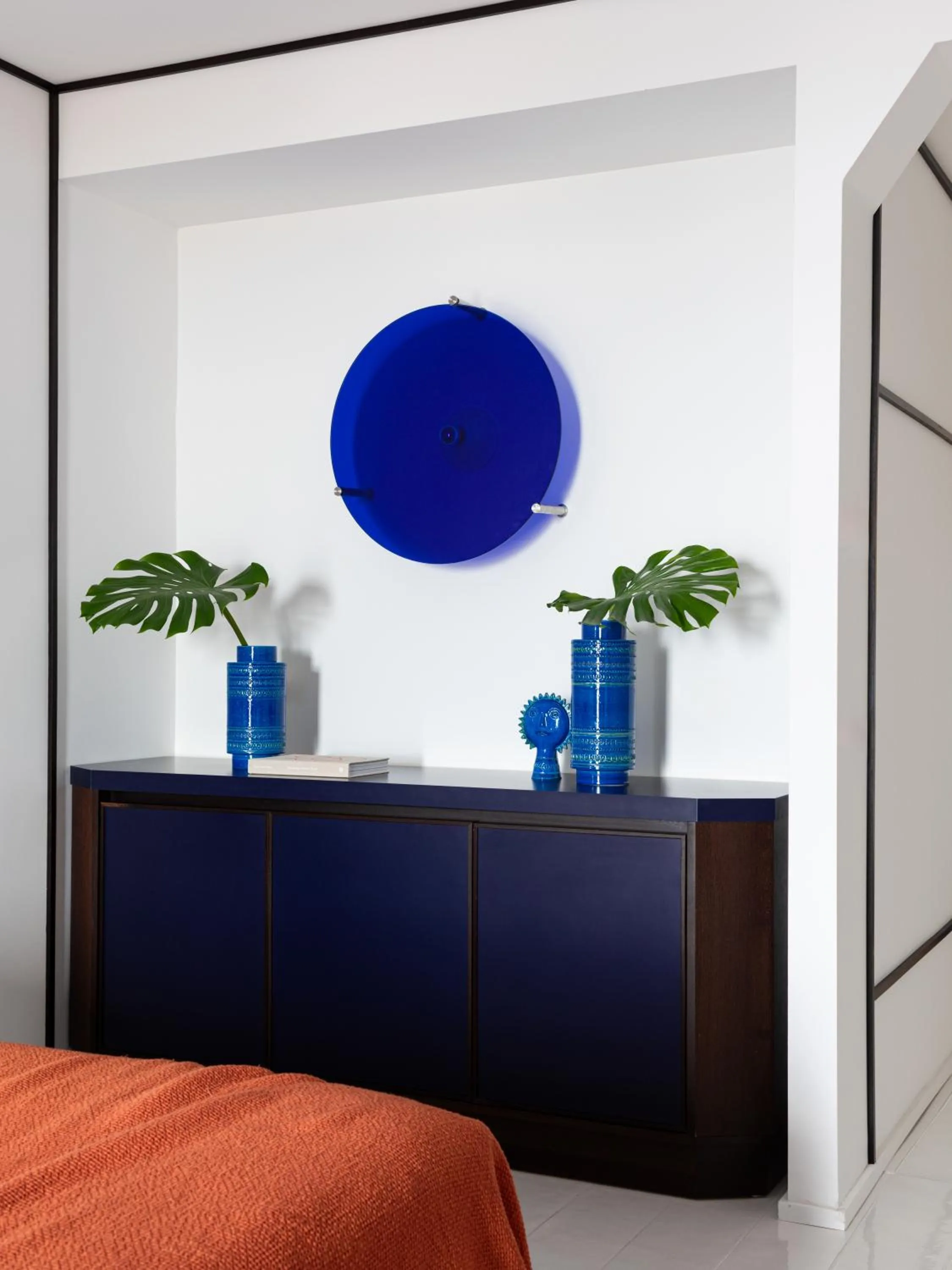 Decorative detail, Bed in Grand Hotel Flora