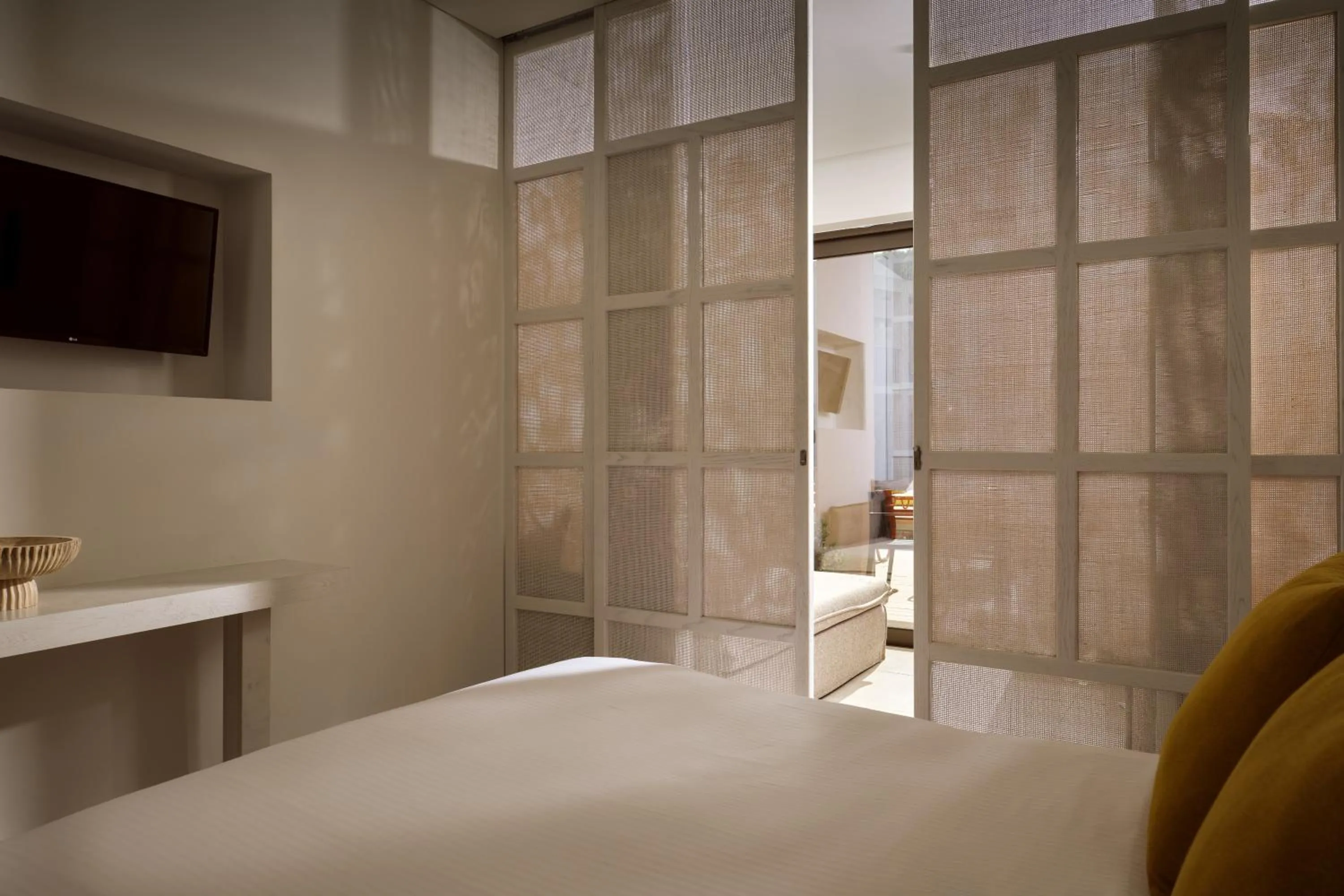 Photo of the whole room, Bed in New Beach Hotel