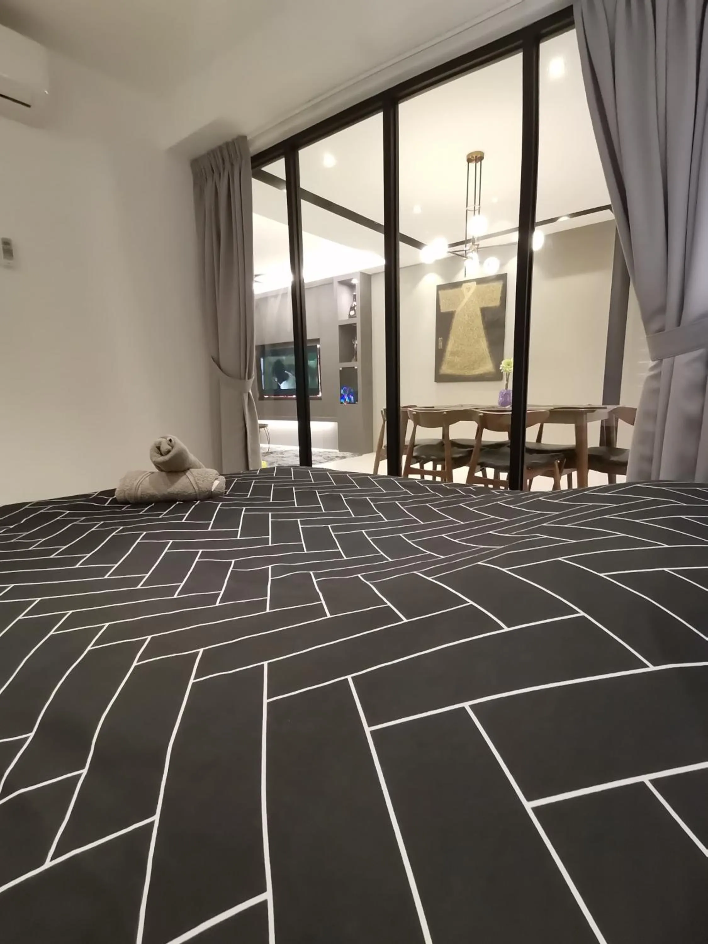 Bedroom in Pax6+2 Melaka Famous Homestay Klebang Homefeel