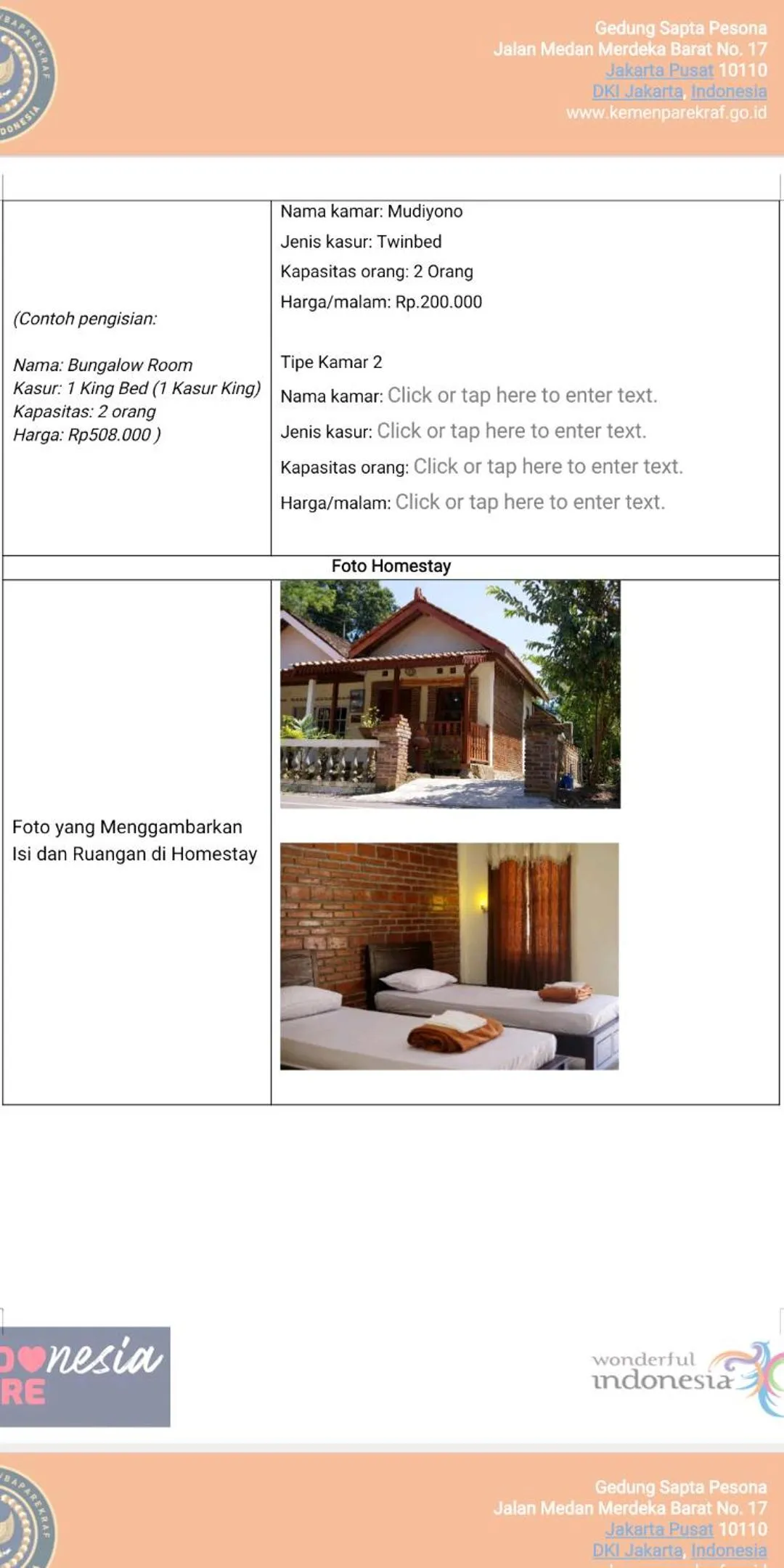 Text overlay in Penginapan Homestay Mudiyono Syari'ah