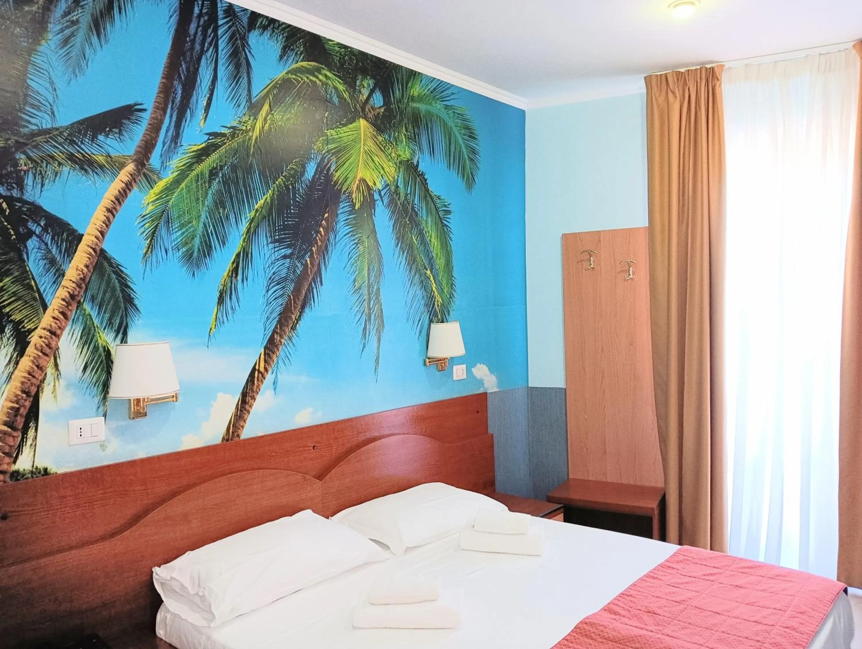 Bed in Hotel Riviera Fiumicino