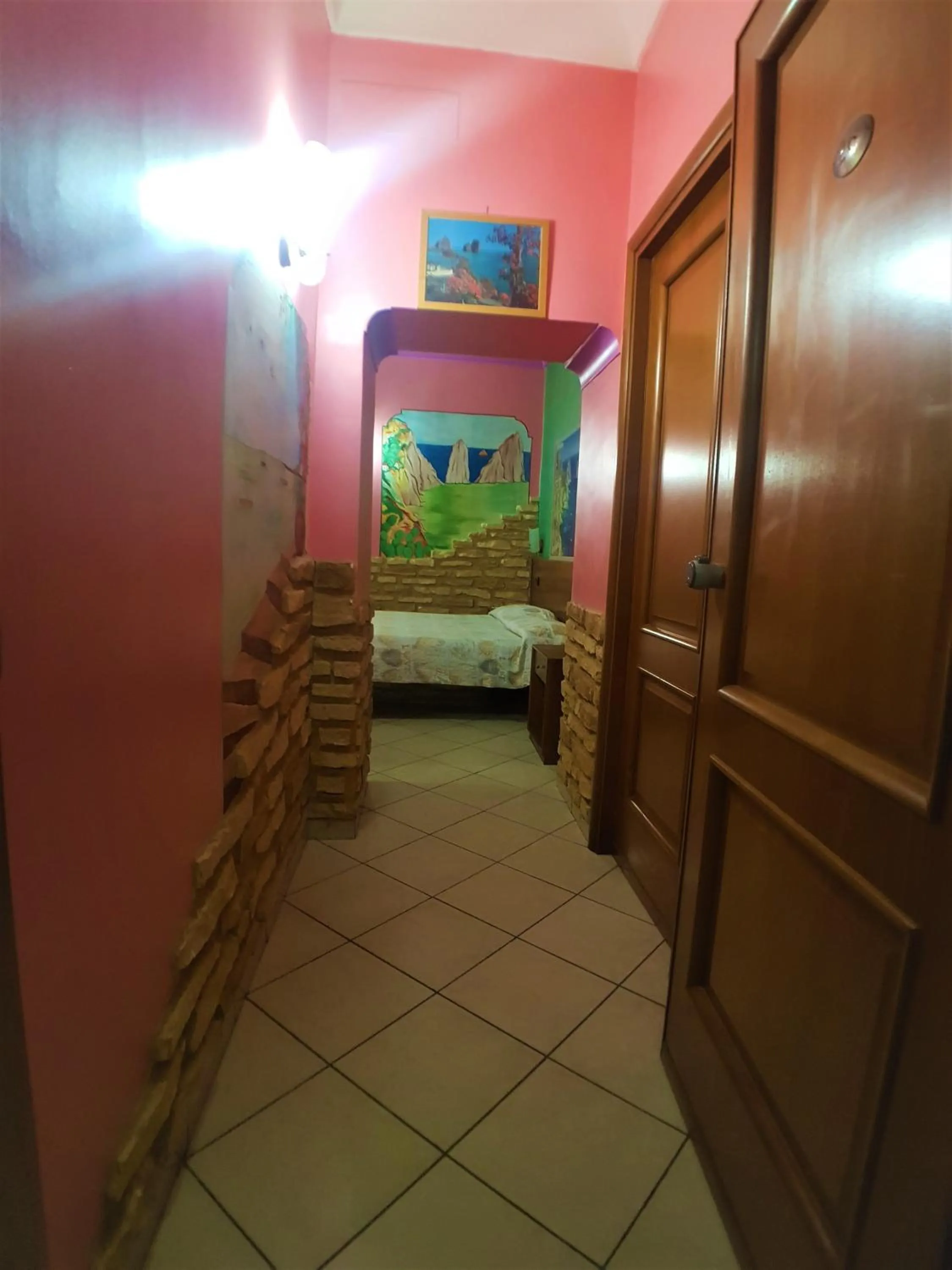 Bed in Hotel Ginevra