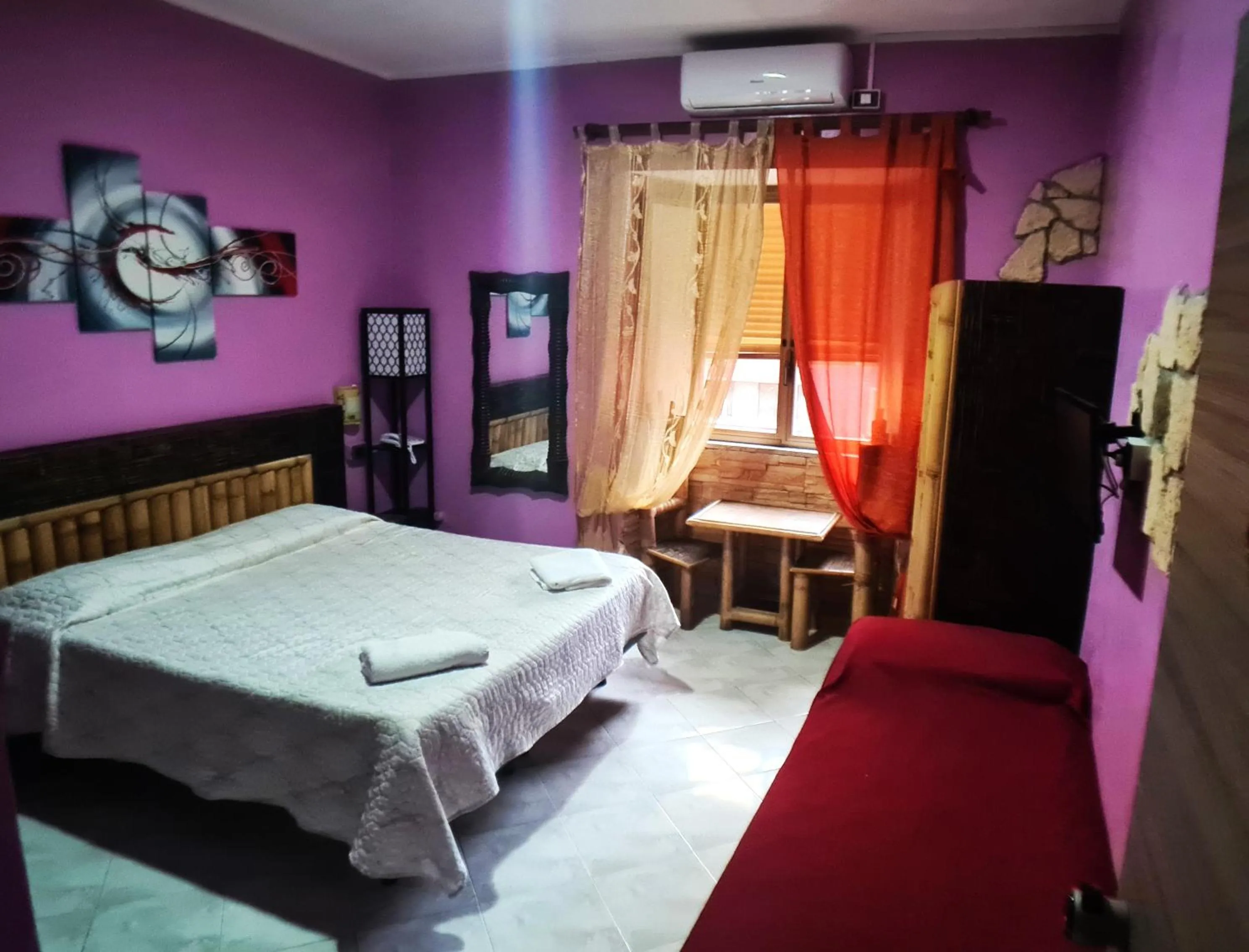 Bed in Hotel Ginevra