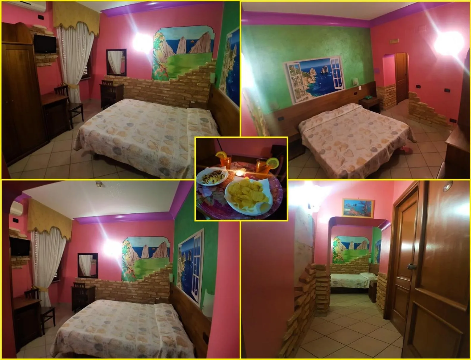 Bed in Hotel Ginevra