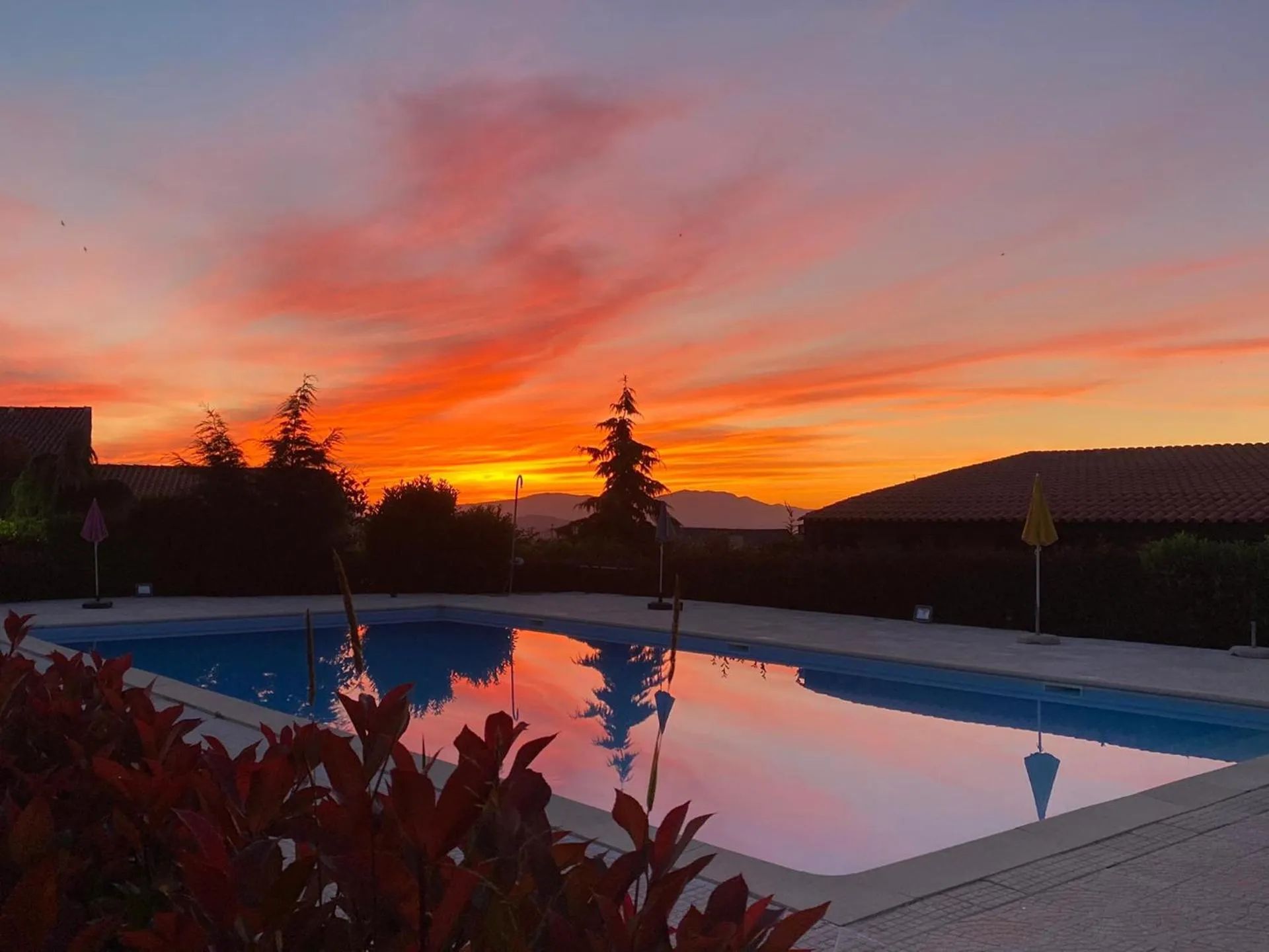 Pool view in Gojim Casa Rural