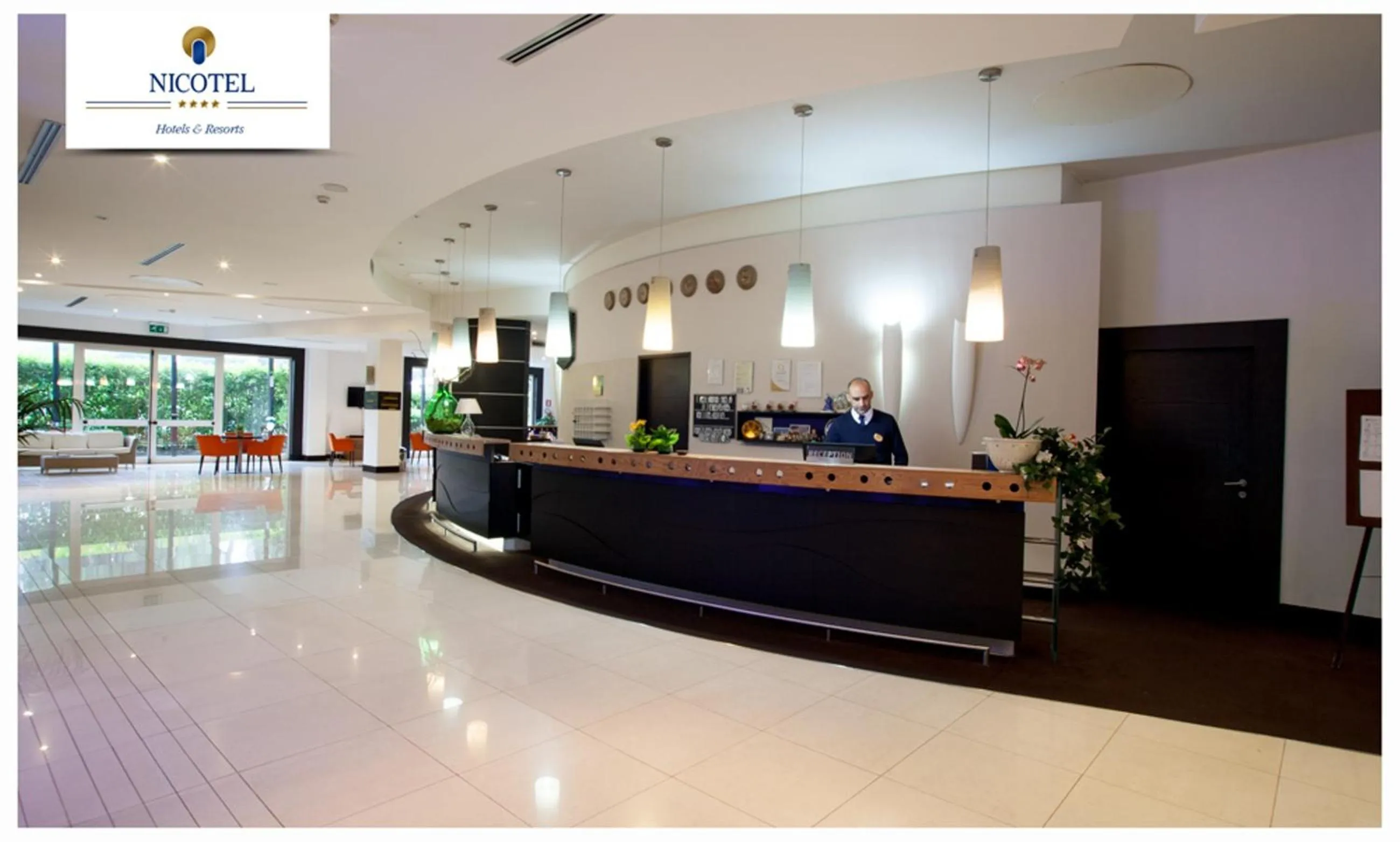 Lobby or reception in Nicotel Pineto