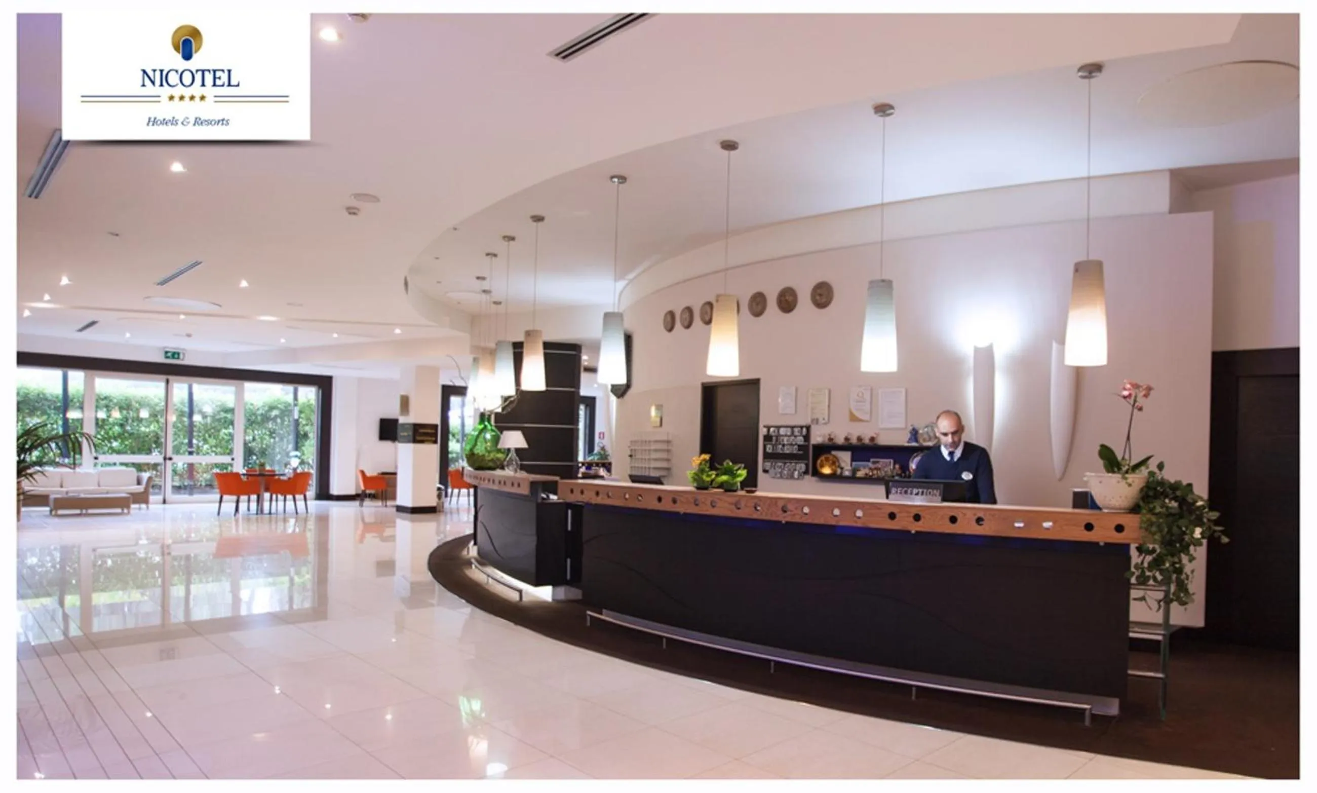 Lobby or reception in Nicotel Pineto