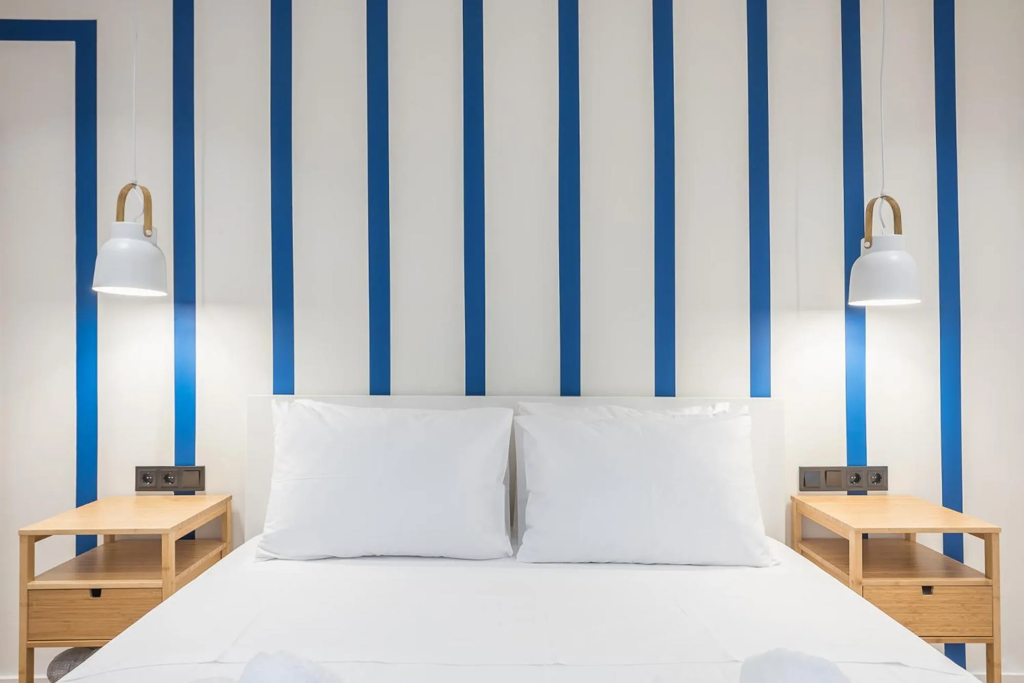 Bed in The Asprogeraka - self check-in rooms