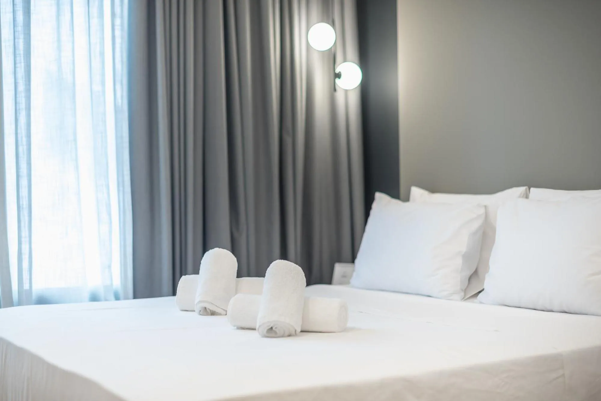 Bed in The Asprogeraka - self check-in rooms