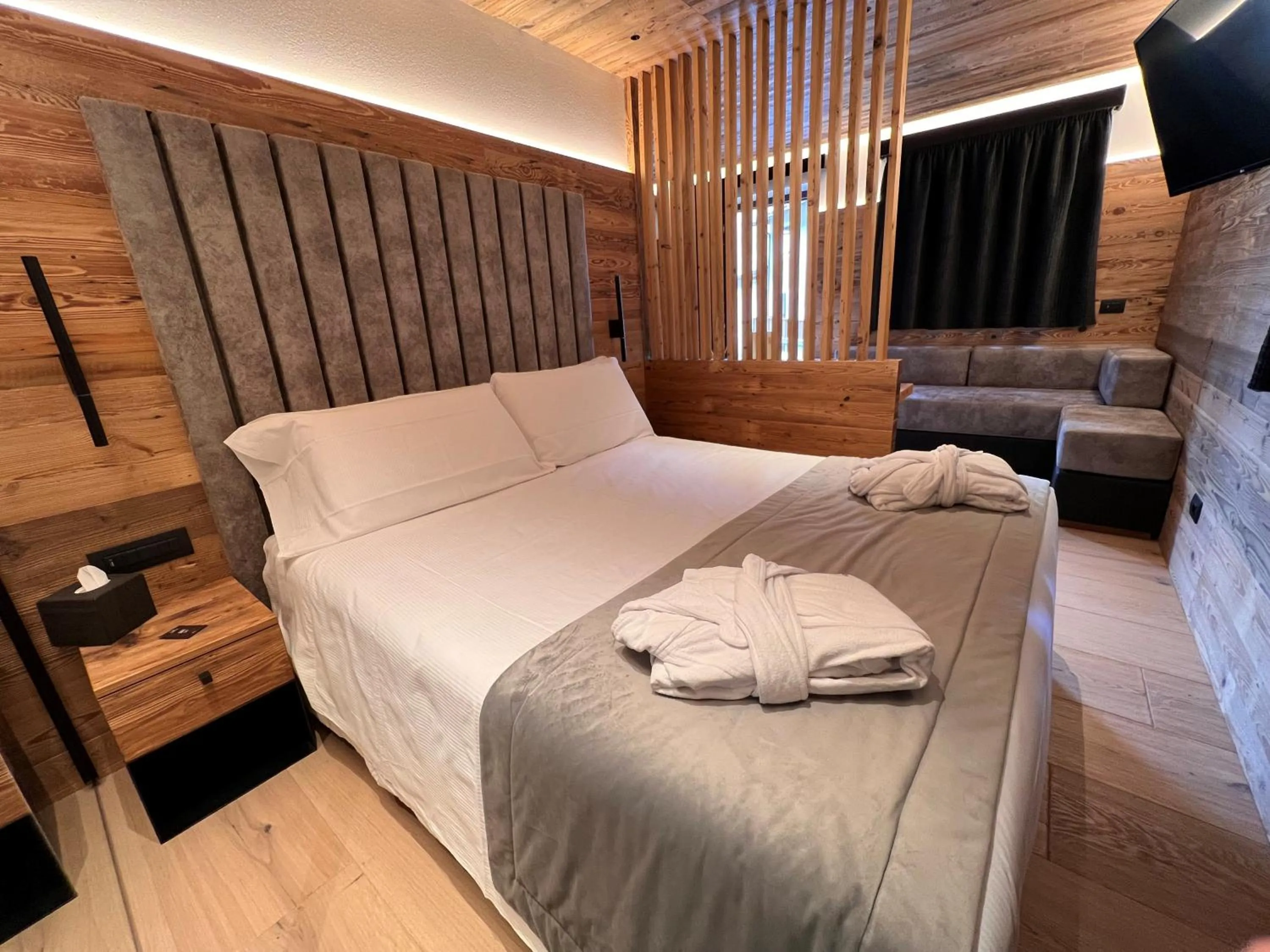 Bed in Chalet Queen