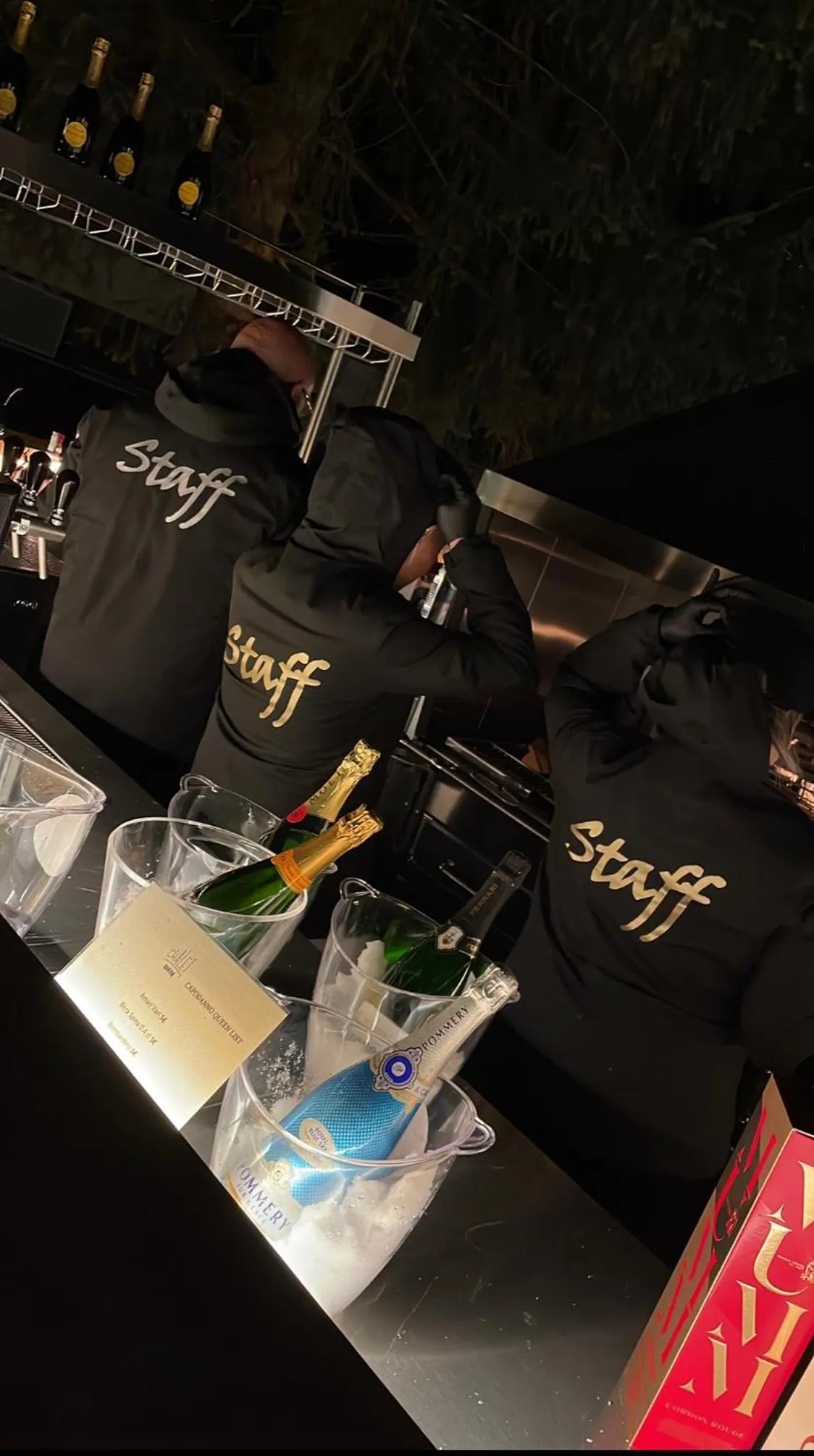 Food and drinks in Chalet Queen