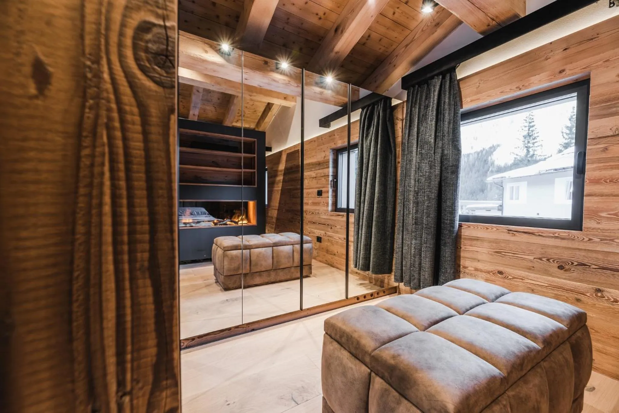Bed in Chalet Queen