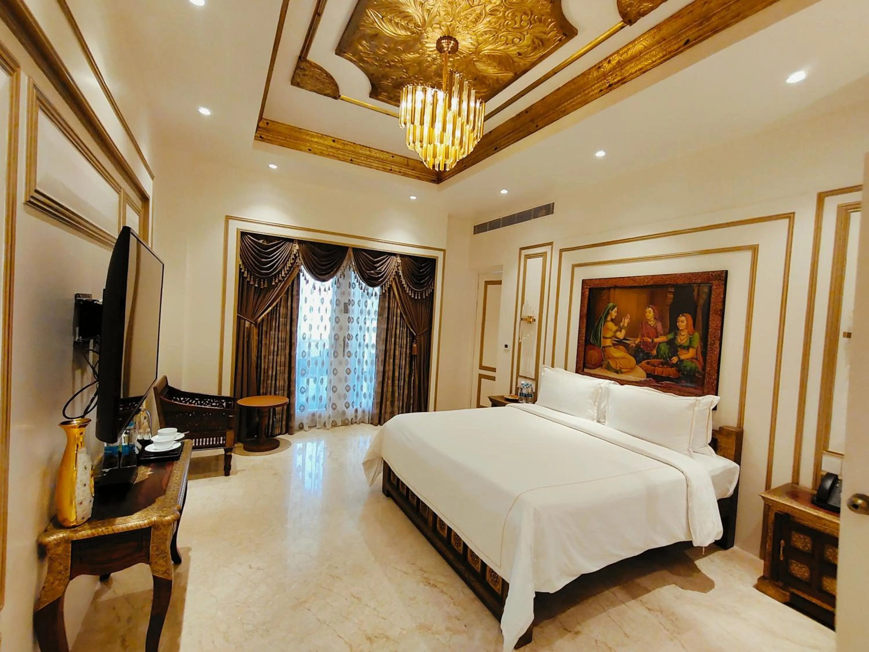 Bed in Kaldan Samudhra Palace