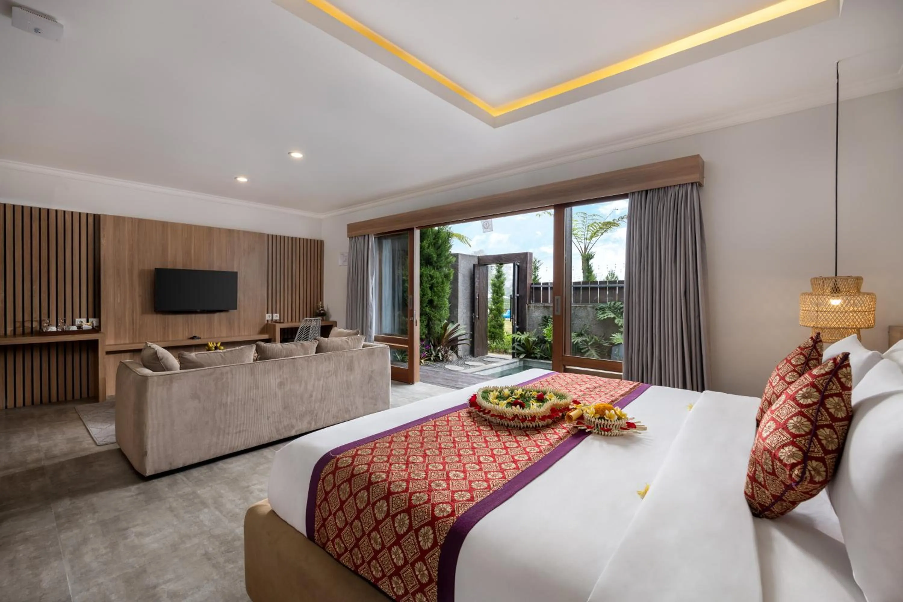 Bedroom, Bed in Pramana Zahill Kintamani