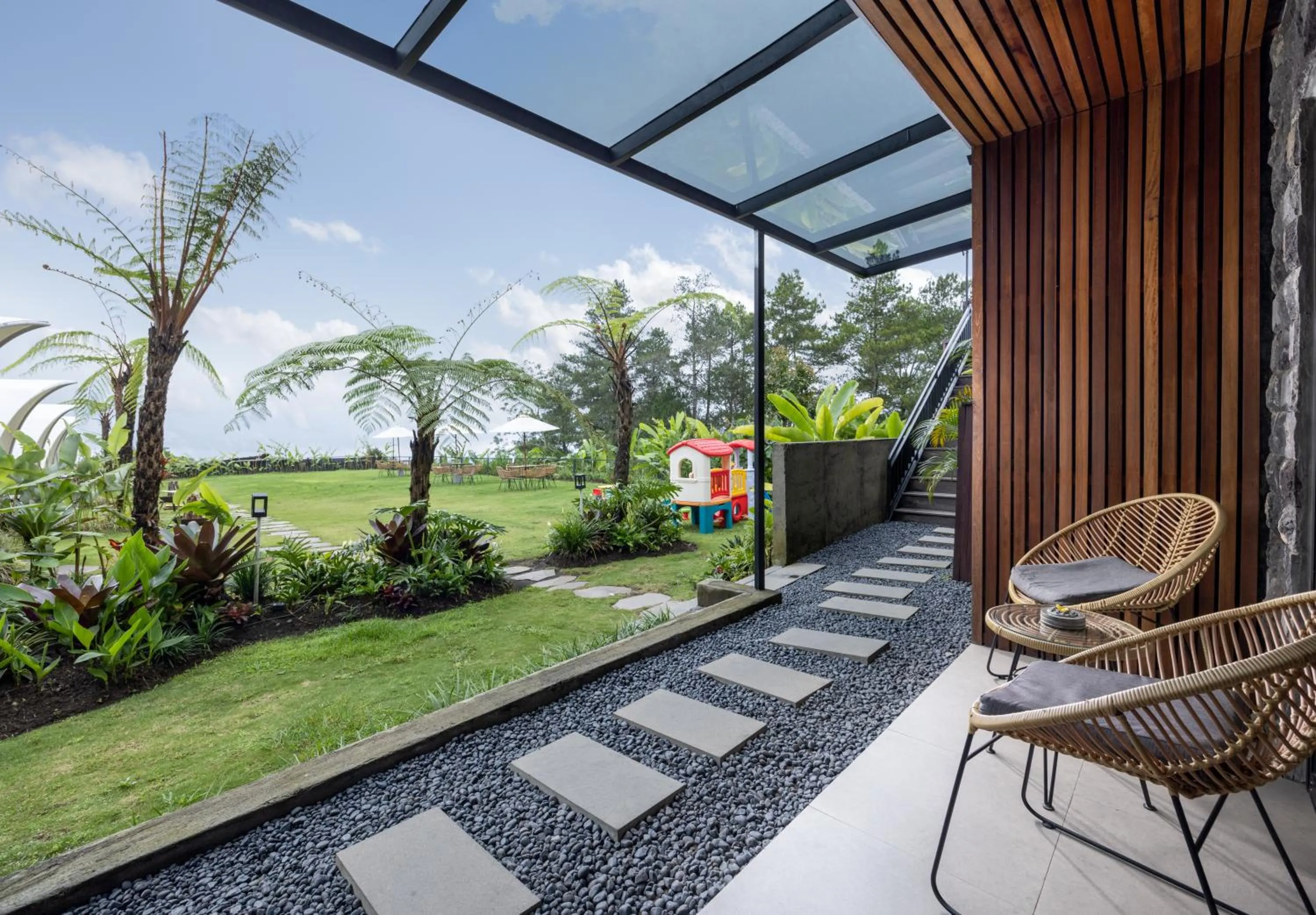 Seating area in Pramana Zahill Kintamani