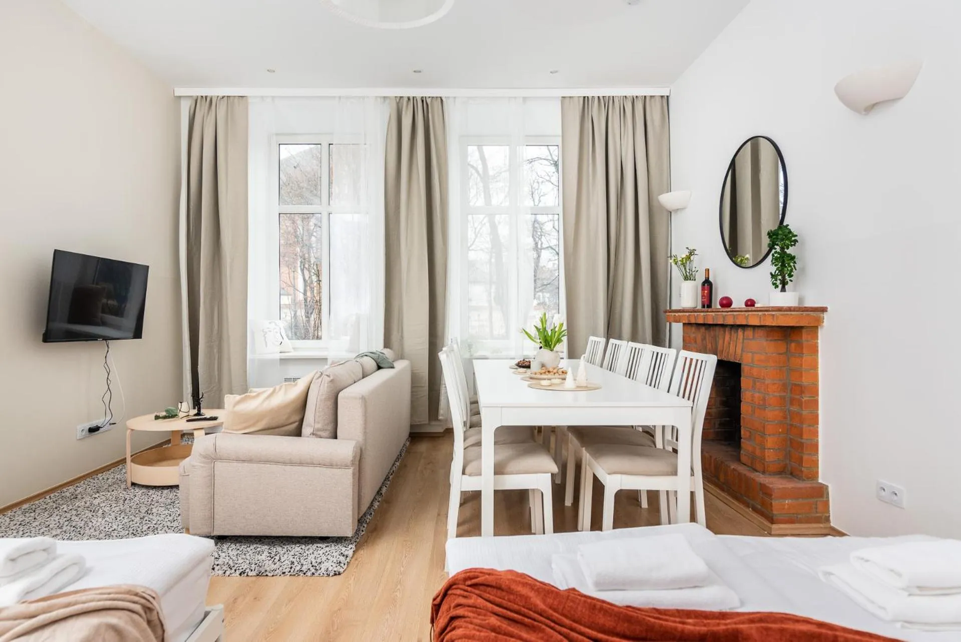 Bed in Modern Centrally Located Apartments - by Upstairs