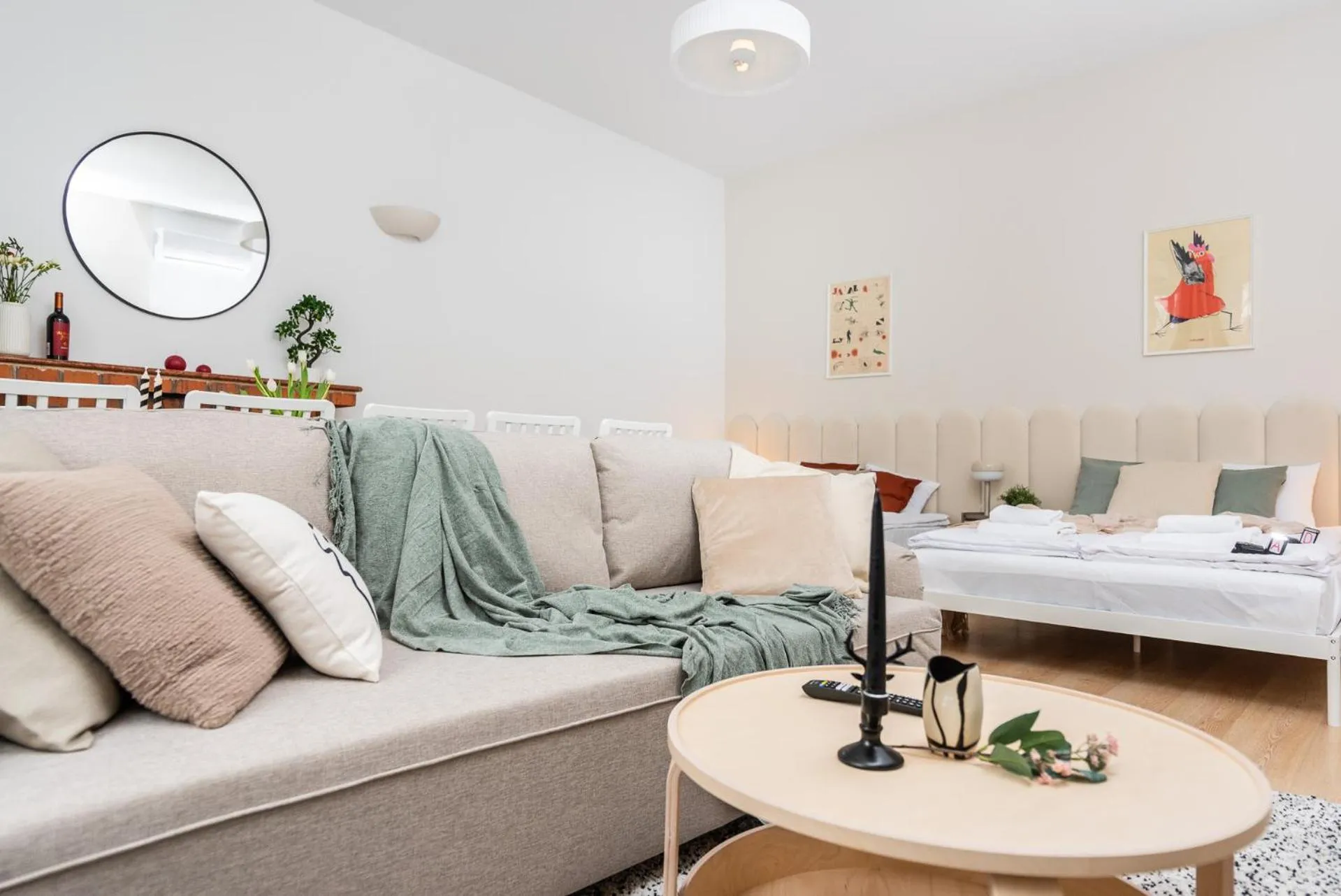 Bed in Modern Centrally Located Apartments - by Upstairs