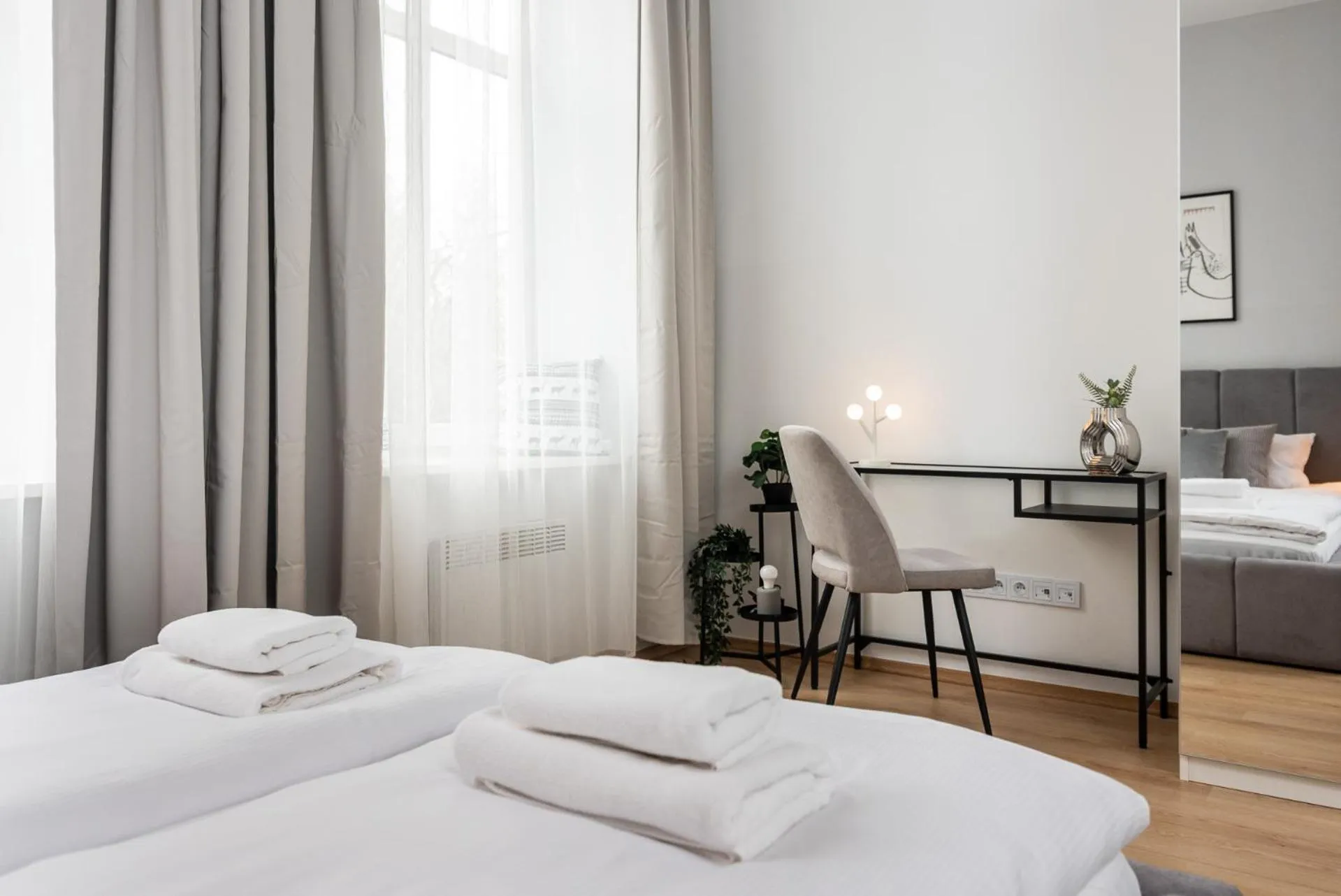 Bed in Modern Centrally Located Apartments - by Upstairs