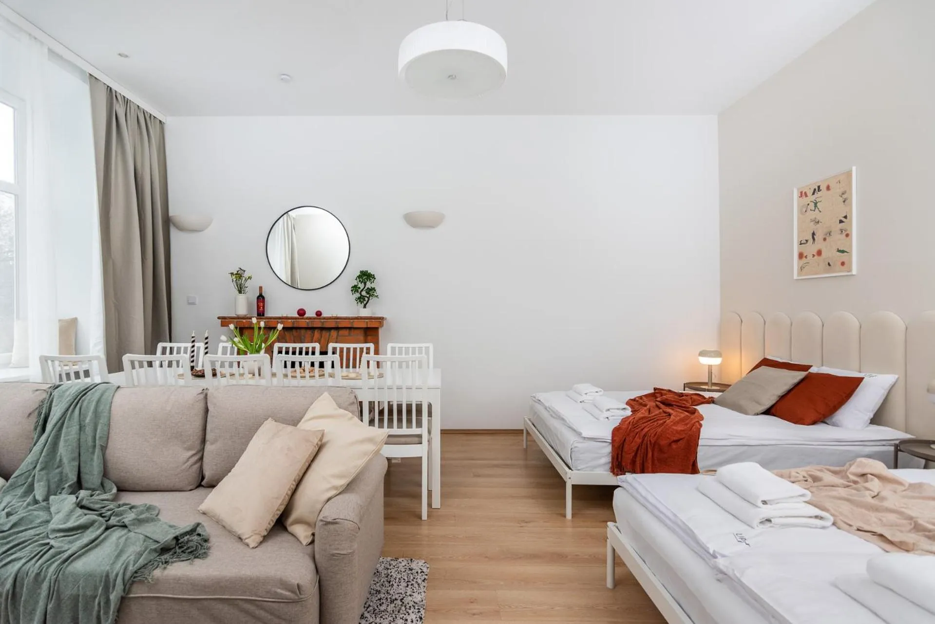 Bed in Modern Centrally Located Apartments - by Upstairs