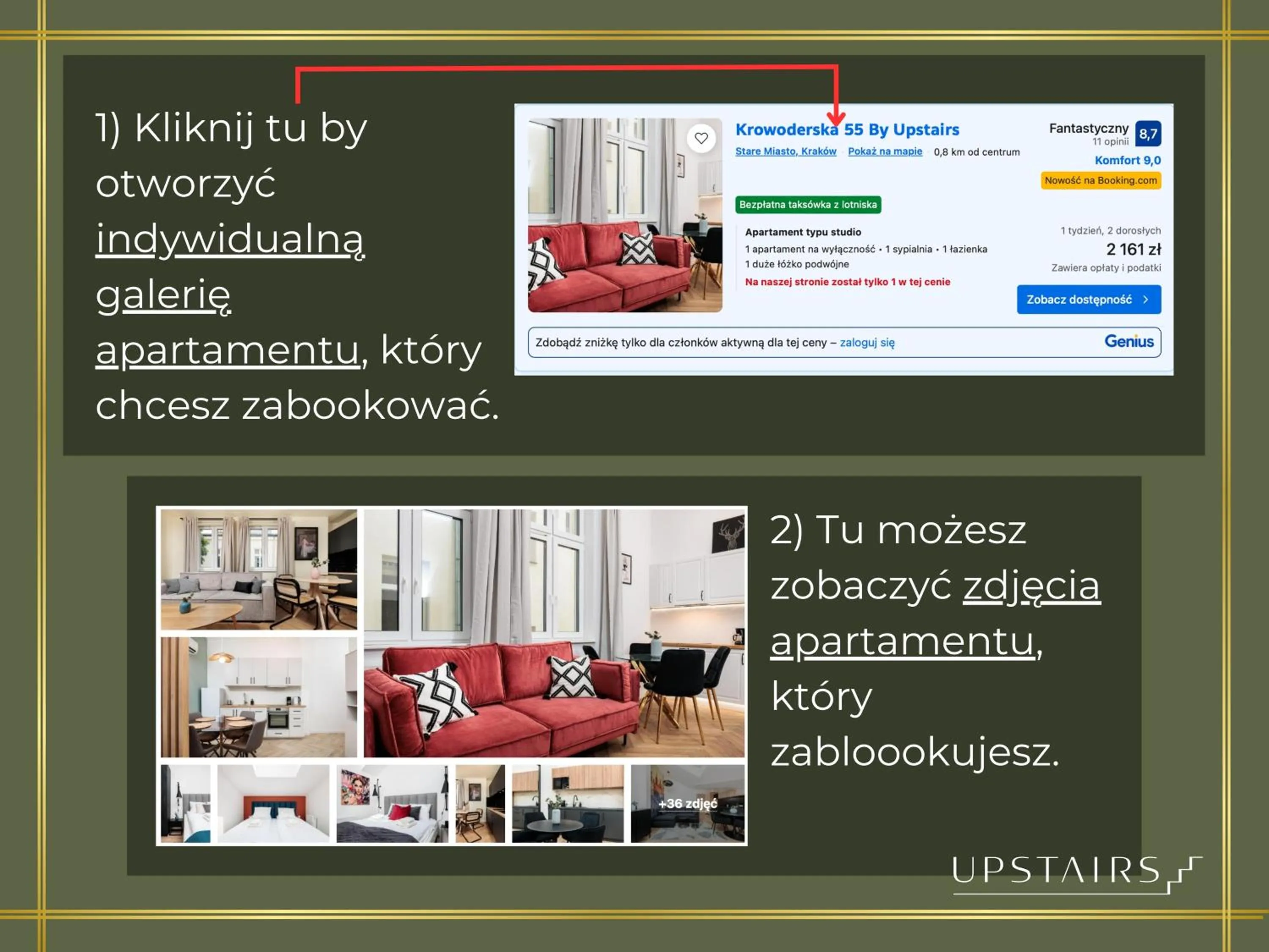 Text overlay in Modern Centrally Located Apartments - by Upstairs