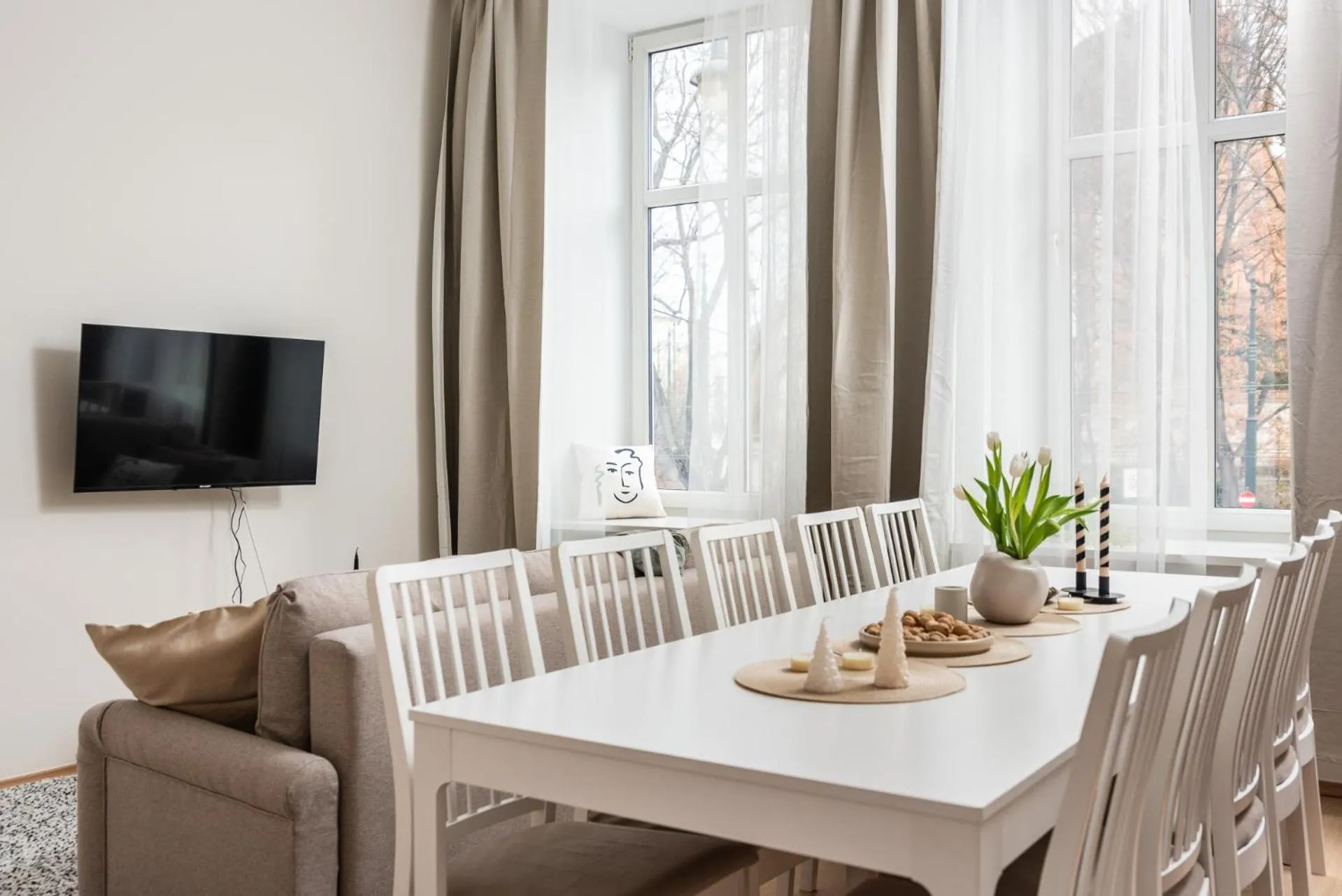 TV and multimedia in Modern Centrally Located Apartments - by Upstairs