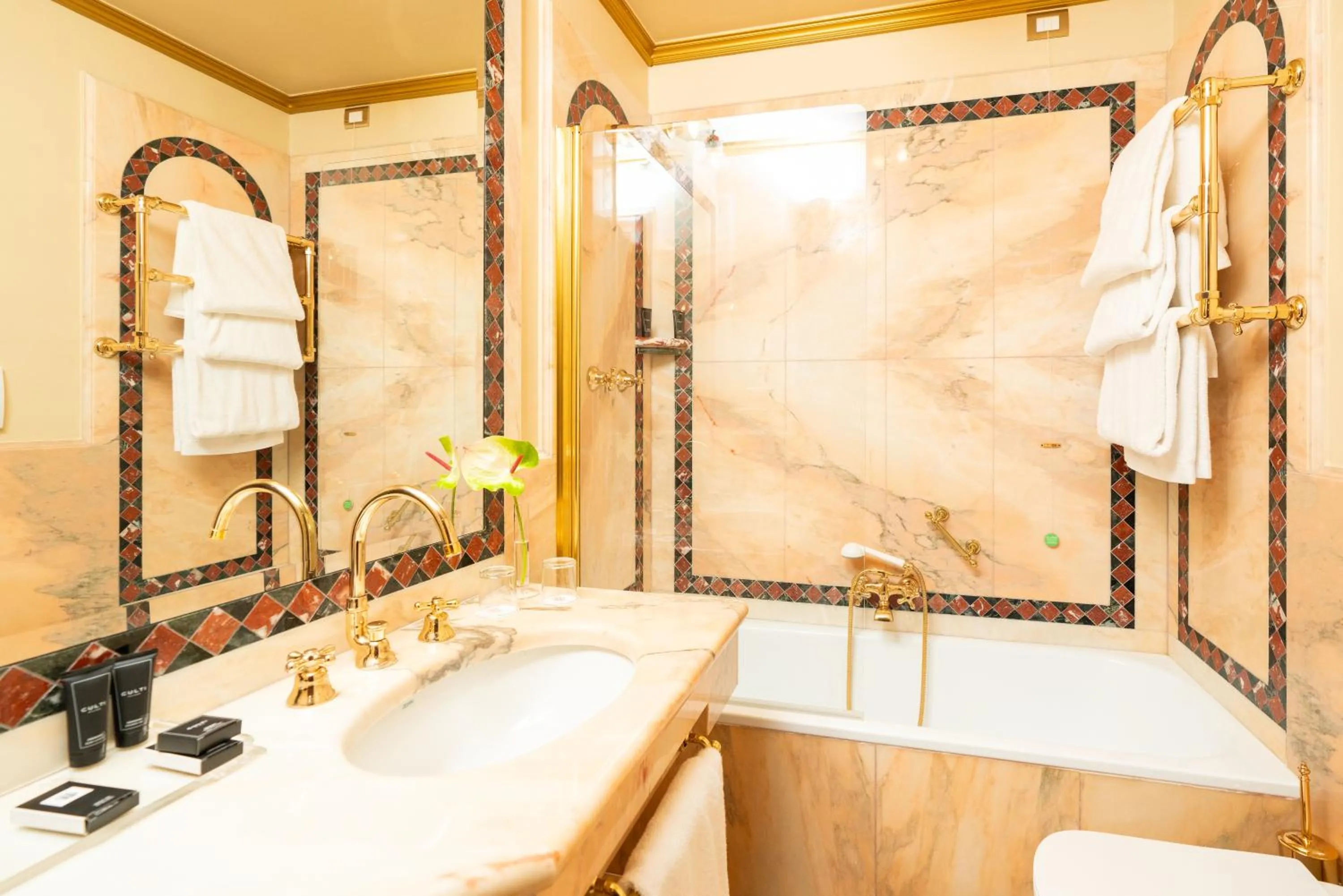 Shower in Due Torri Hotel