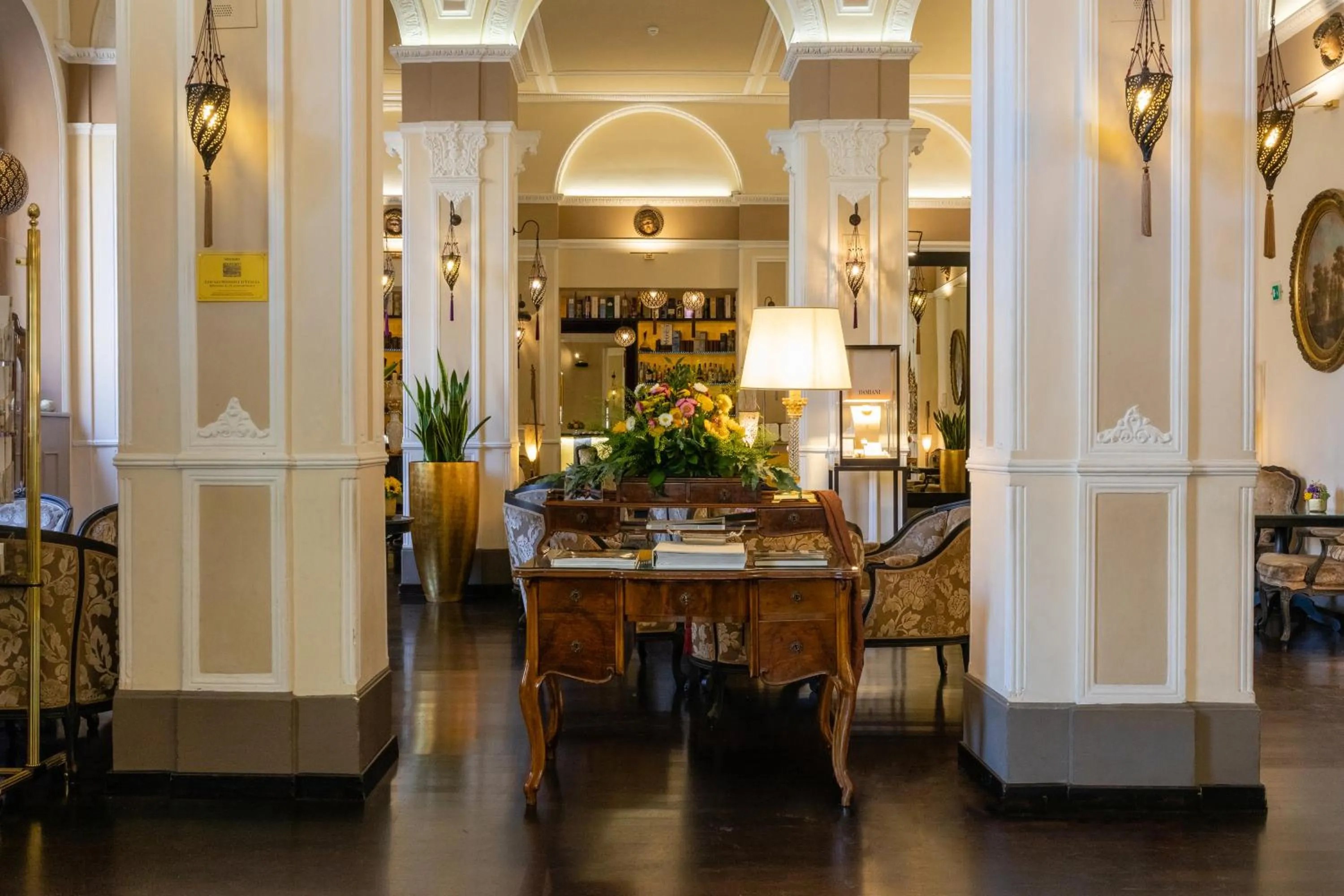 Lobby or reception in Hotel Bernini Palace