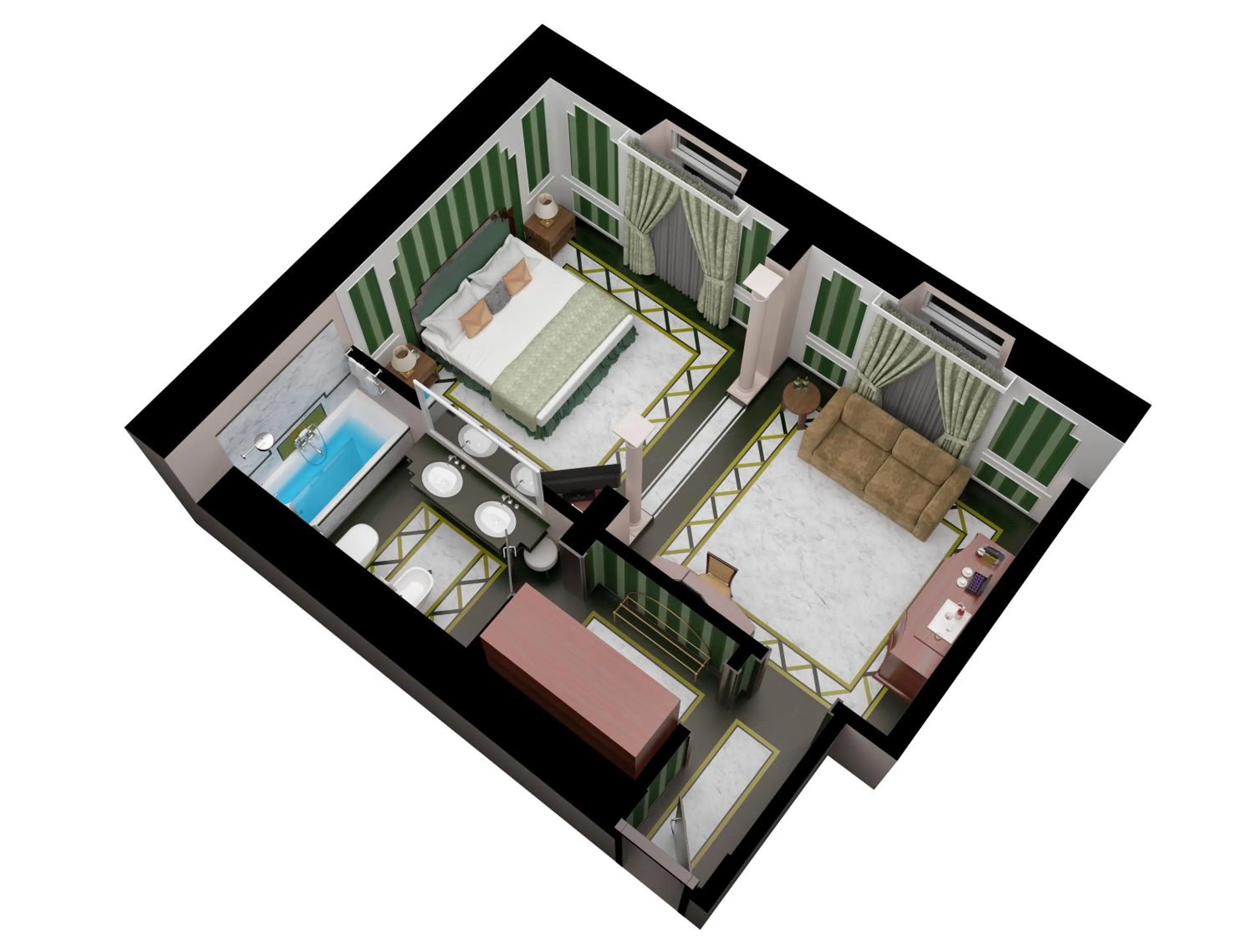 Floor plan in Baglioni Hotel Regina - The Leading Hotels of the World