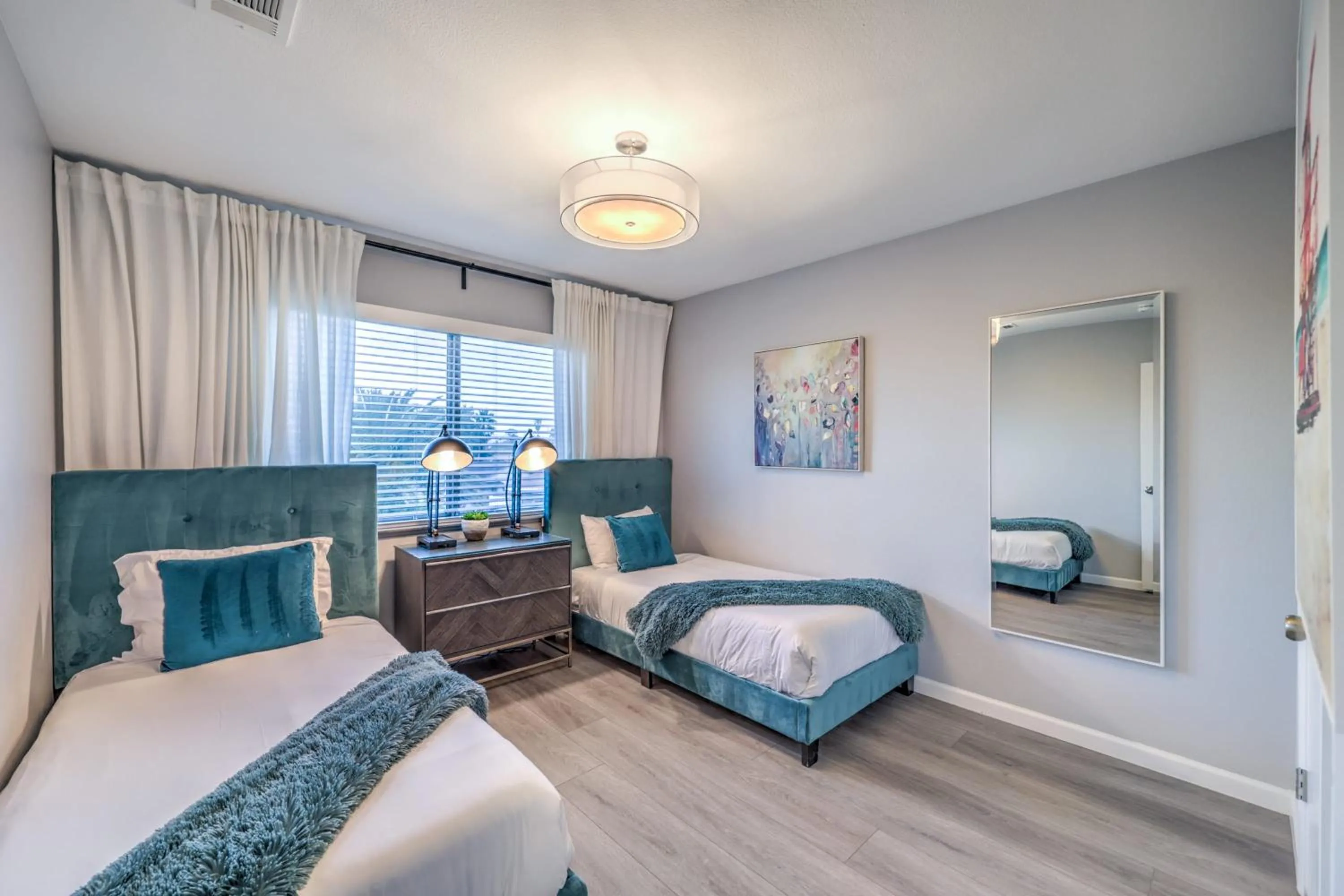 Bed in Sunset Swim, Luxury Vegas Villa with Pool, Hot Tub