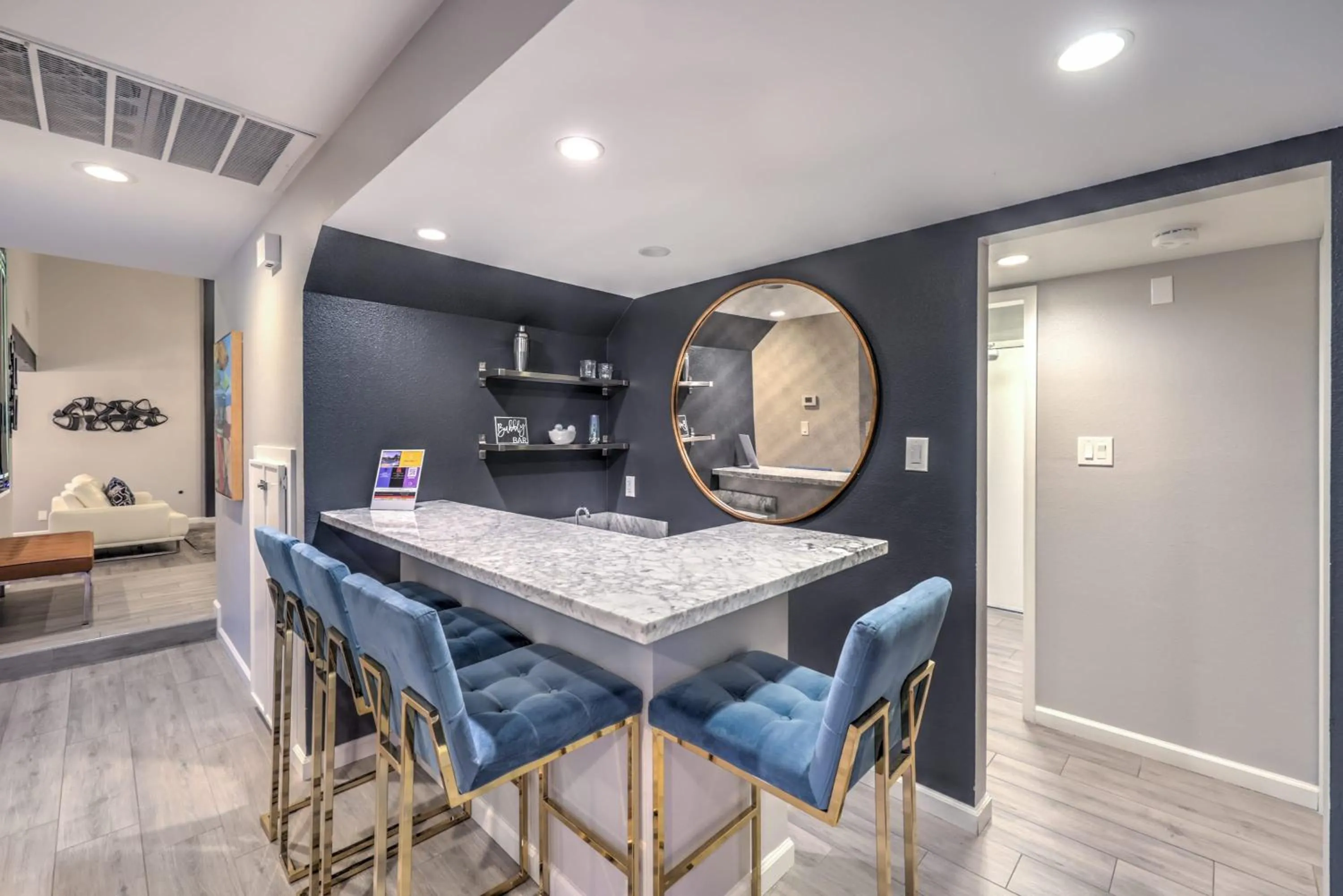 Lounge or bar in Sunset Swim, Luxury Vegas Villa with Pool, Hot Tub