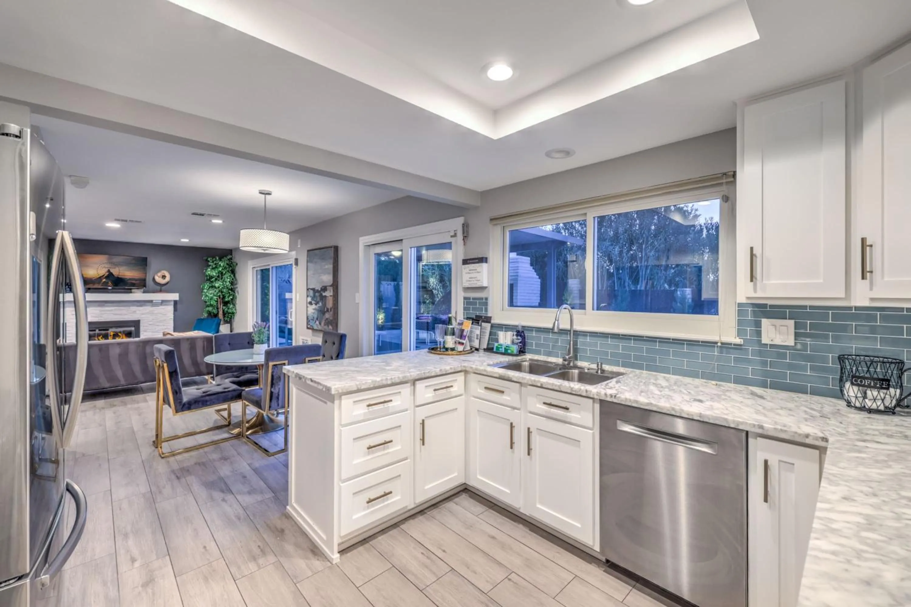 Kitchen or kitchenette in Sunset Swim, Luxury Vegas Villa with Pool, Hot Tub