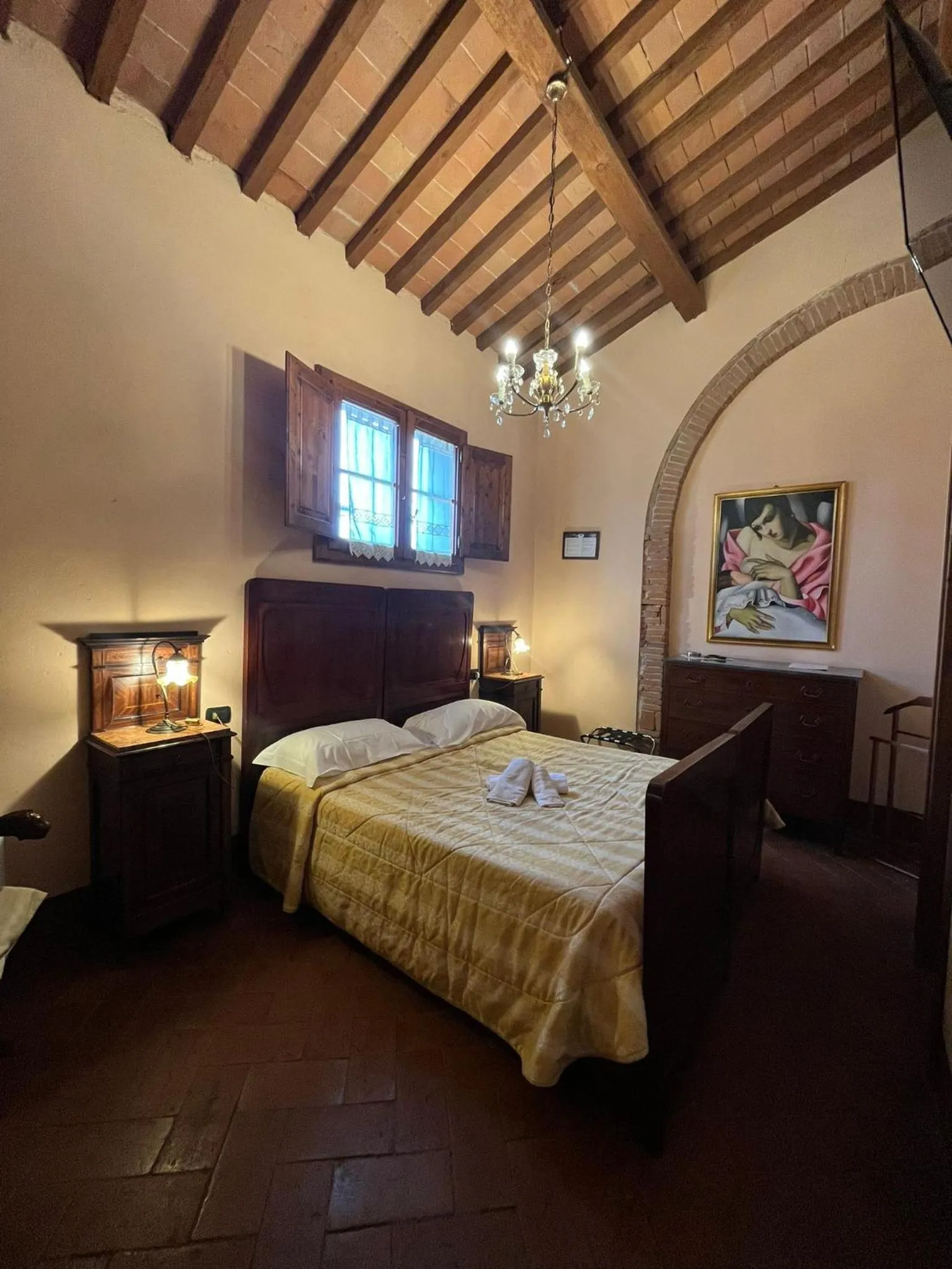 Bed in Hotel Villa Maya