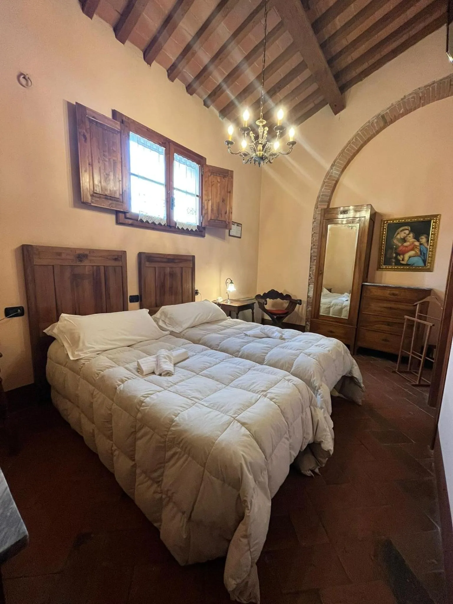 Bed in Hotel Villa Maya