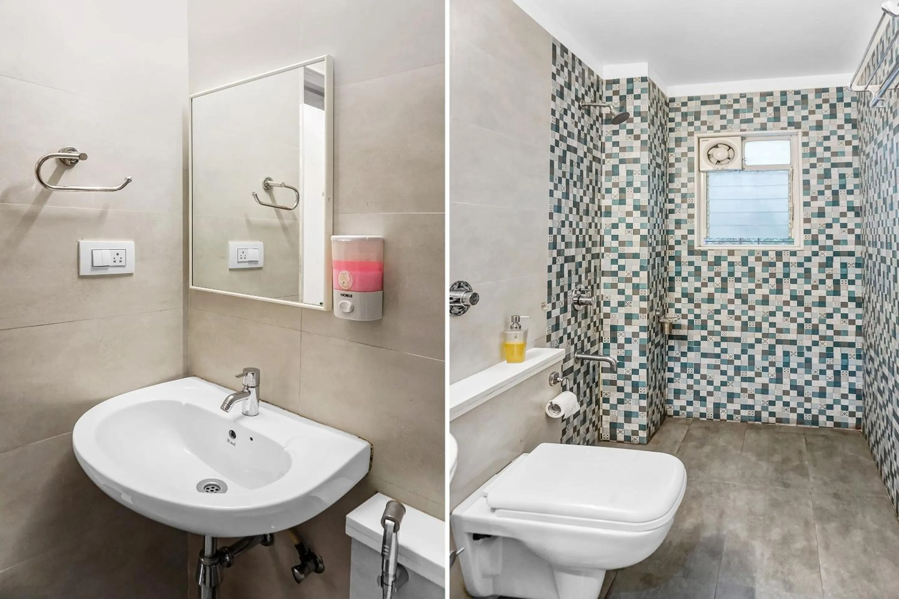 Bathroom in Super Townhouse The Upper Room Near Pune Airport